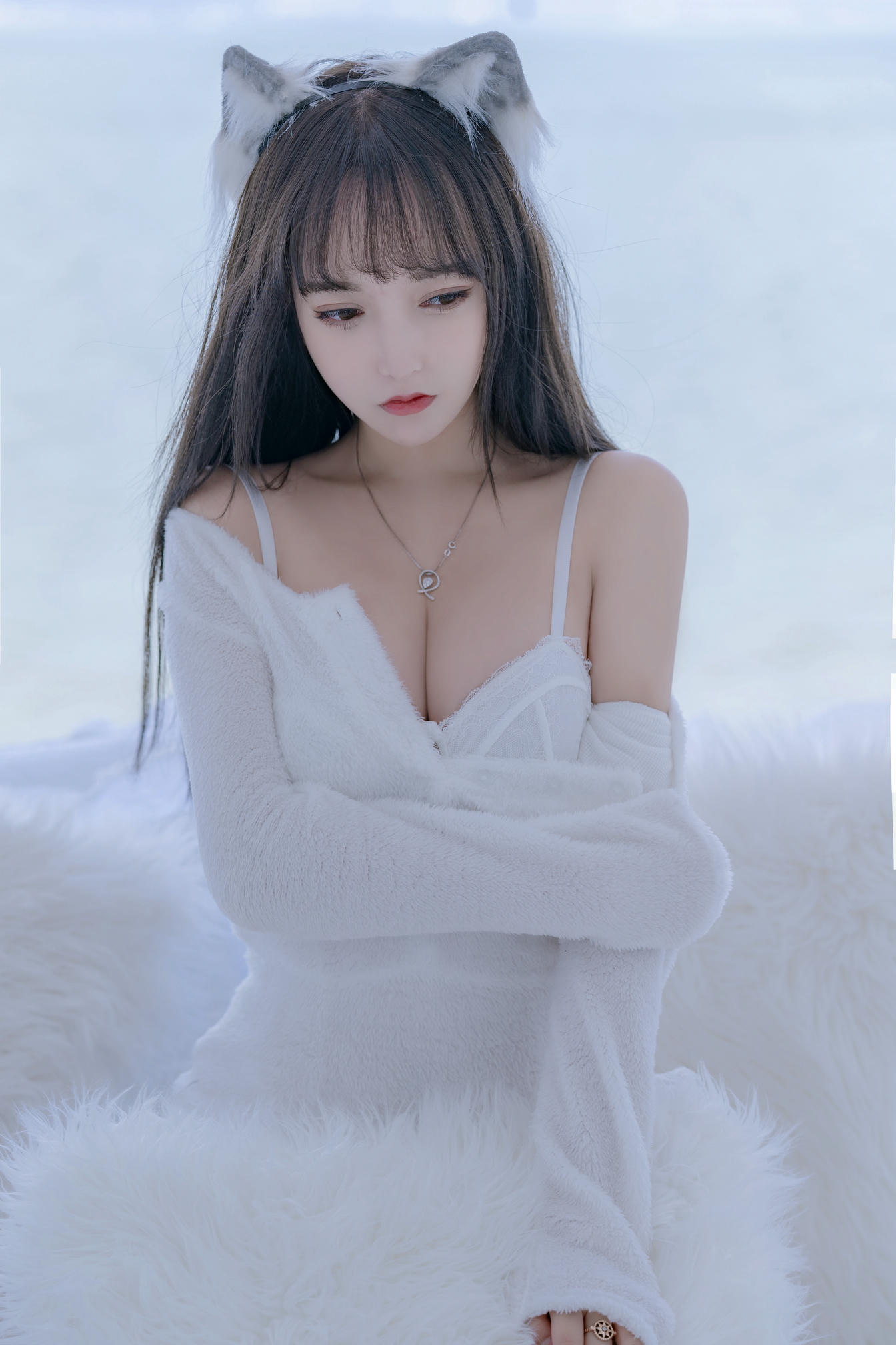 过期米线线喵 NO.073 小白狼 [56P-76MB]_第2集