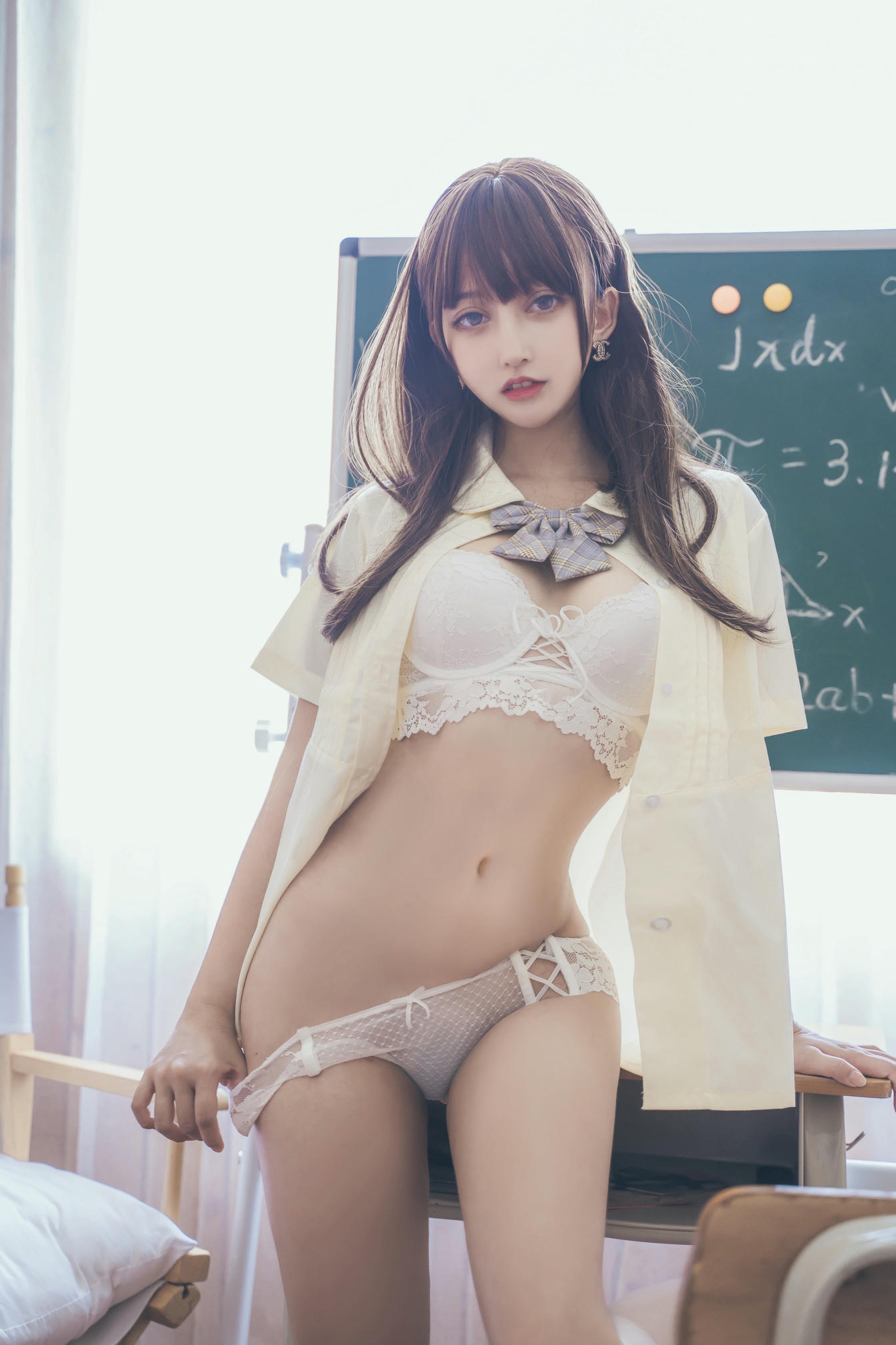 过期米线线喵 NO.077 教室 [30P-141MB]_第2集