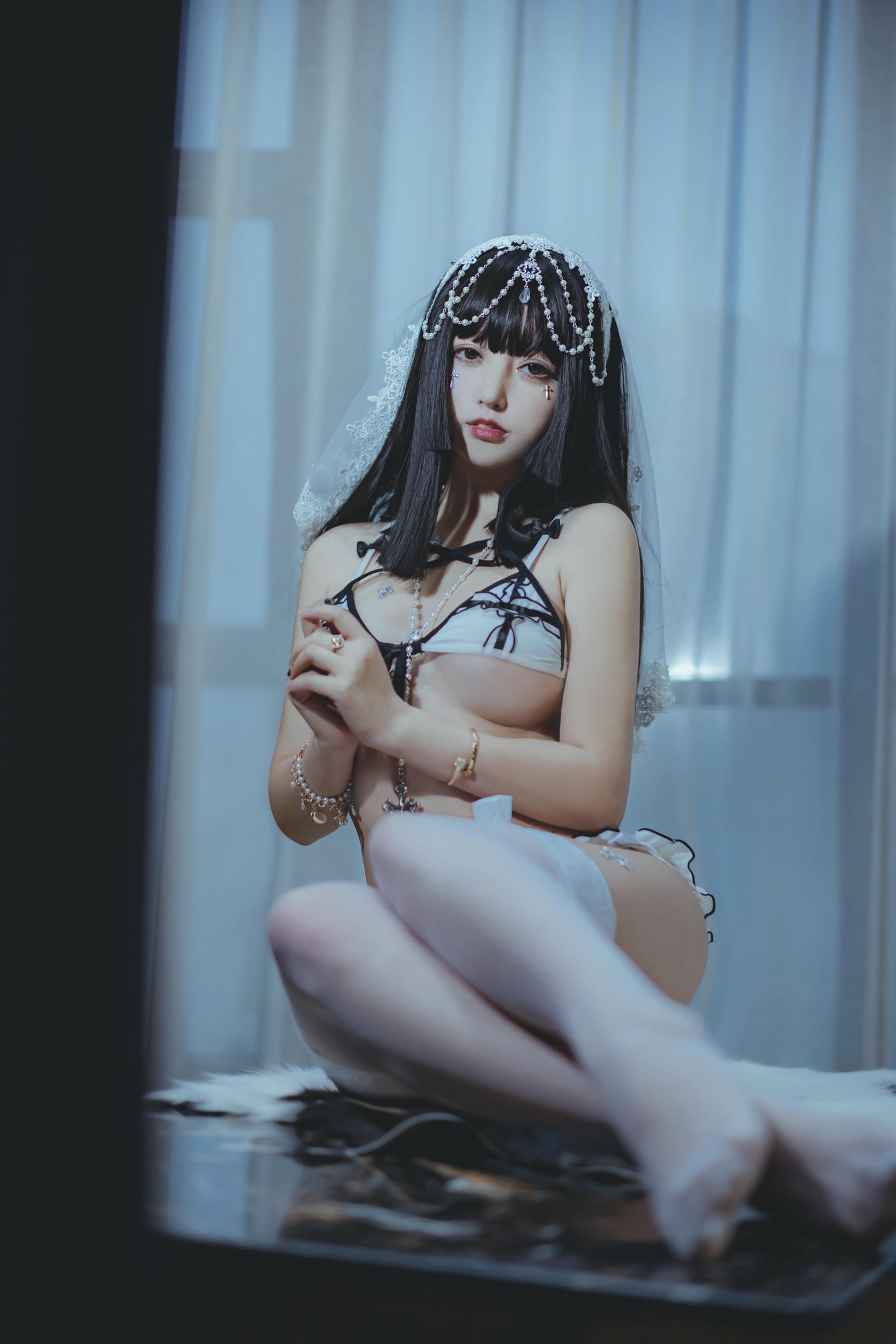 过期米线线喵 NO.087 修女 [53P-81MB]_第1集