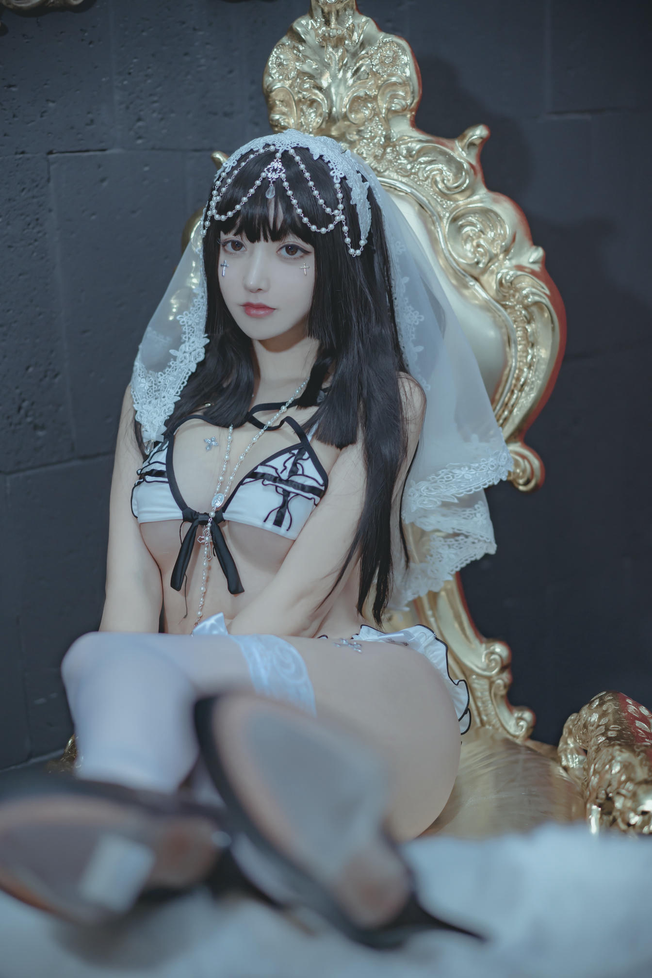 过期米线线喵 NO.087 修女 [53P-81MB]_第1集