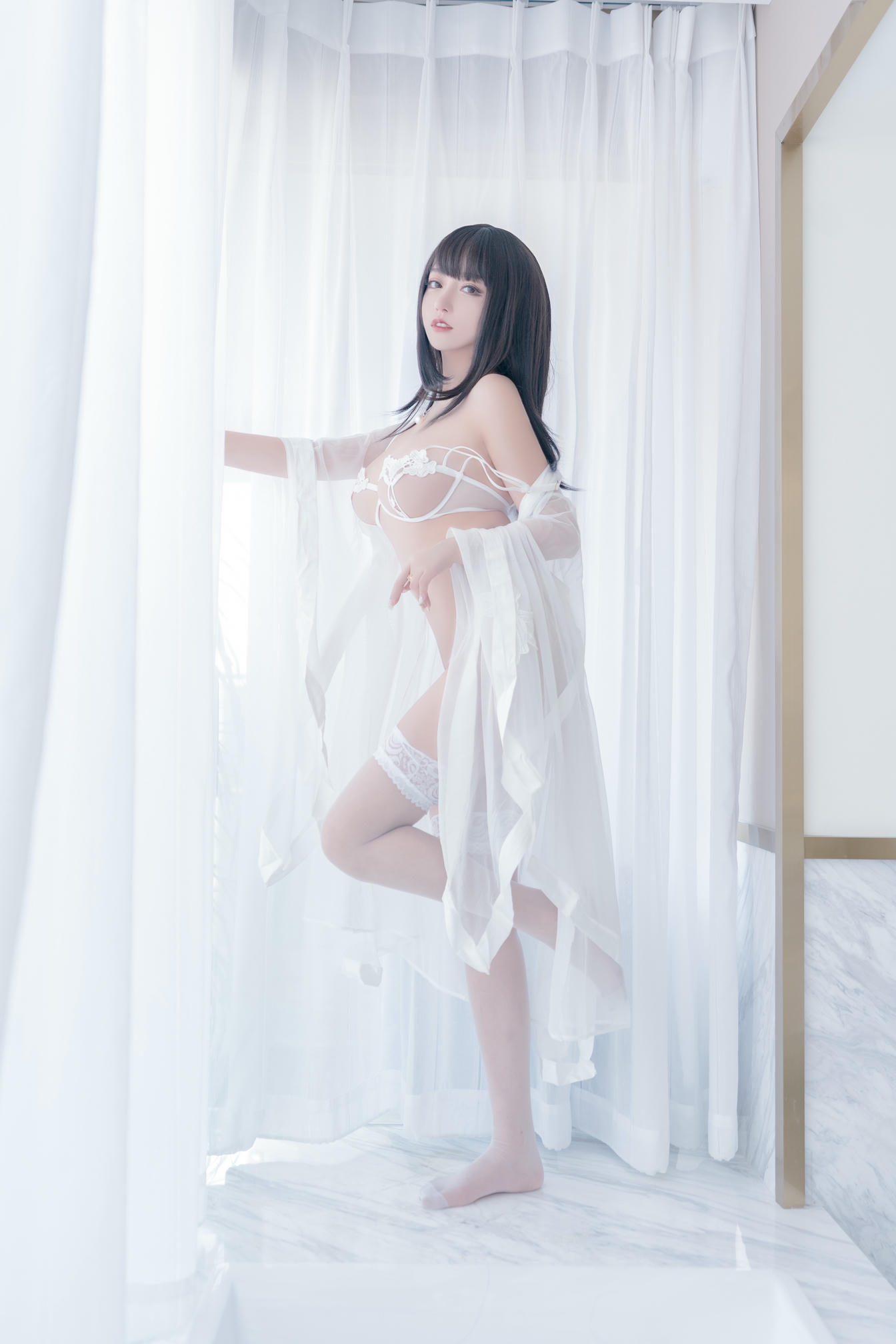 过期米线线喵 NO.091 镂空内衣 [65P-83MB]_第3集