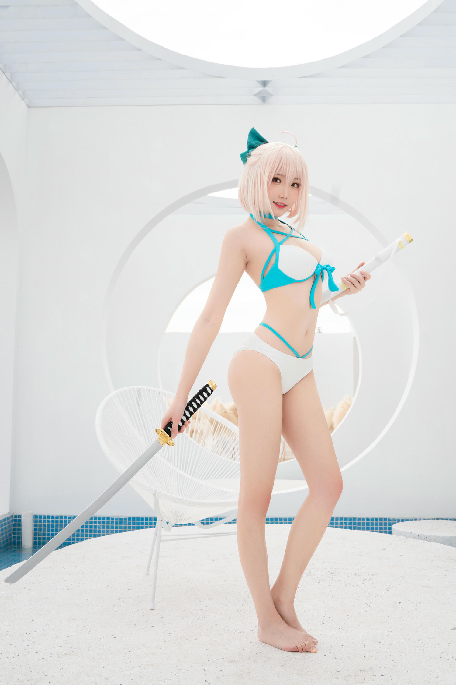 瓜希酱 NO.015 总司水着满破_第1集