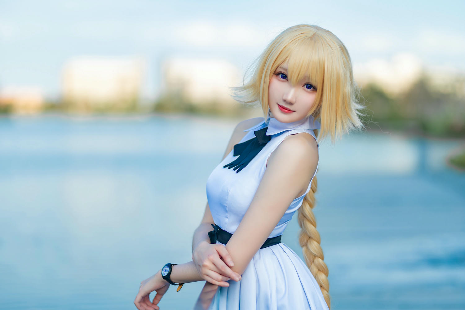 瓜希酱 NO.022 贞德三周年白裙德_第1集