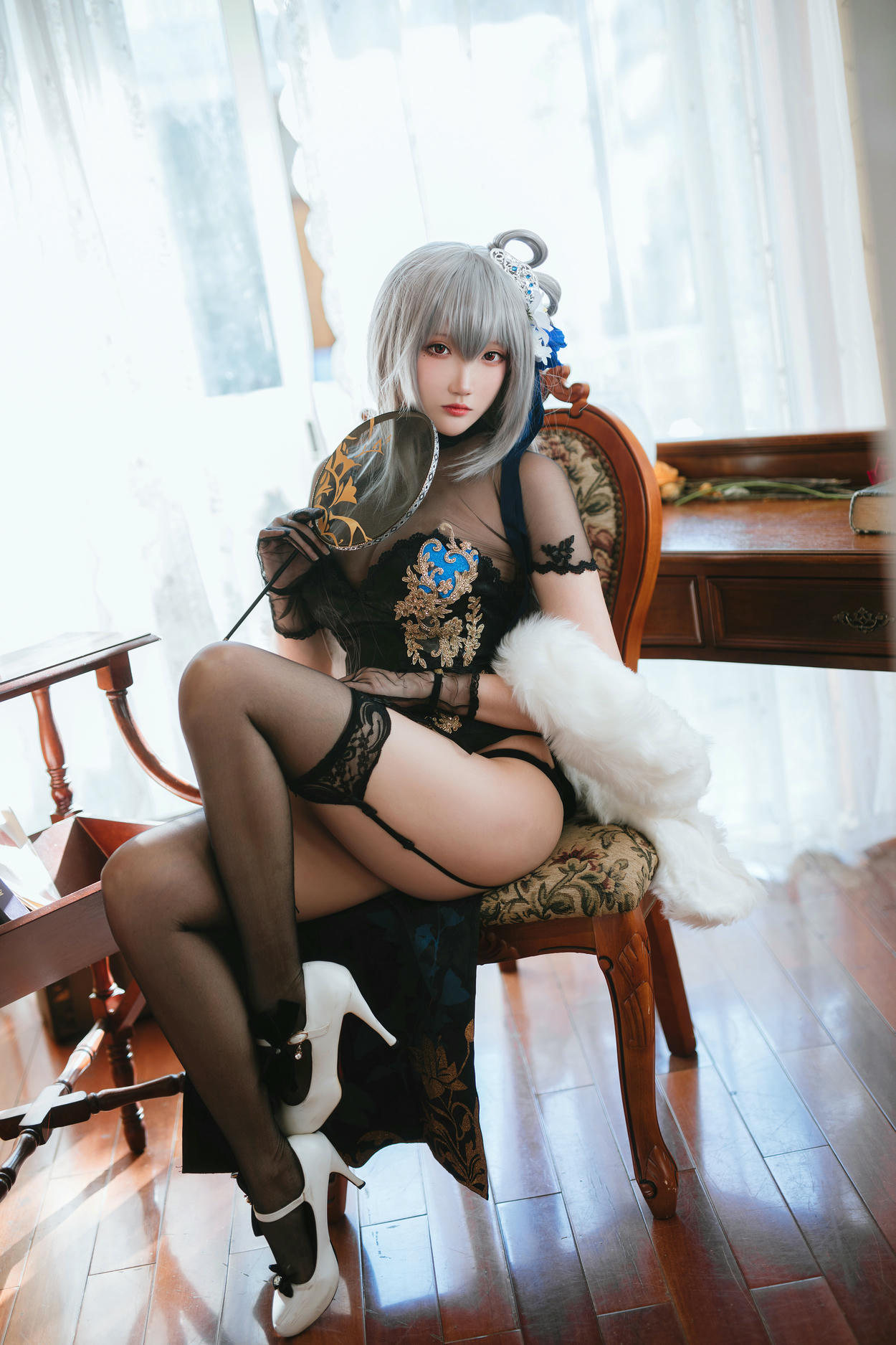 瓜希酱 NO.059 碧蓝航线 路易九世旗袍 [18P-83MB]_第1集