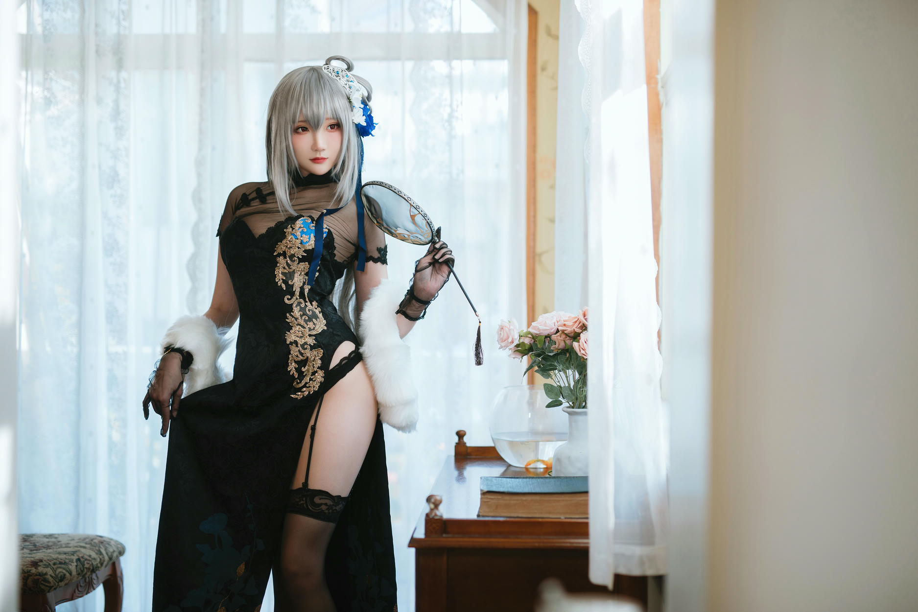 瓜希酱 NO.059 碧蓝航线 路易九世旗袍 [18P-83MB]_第1集