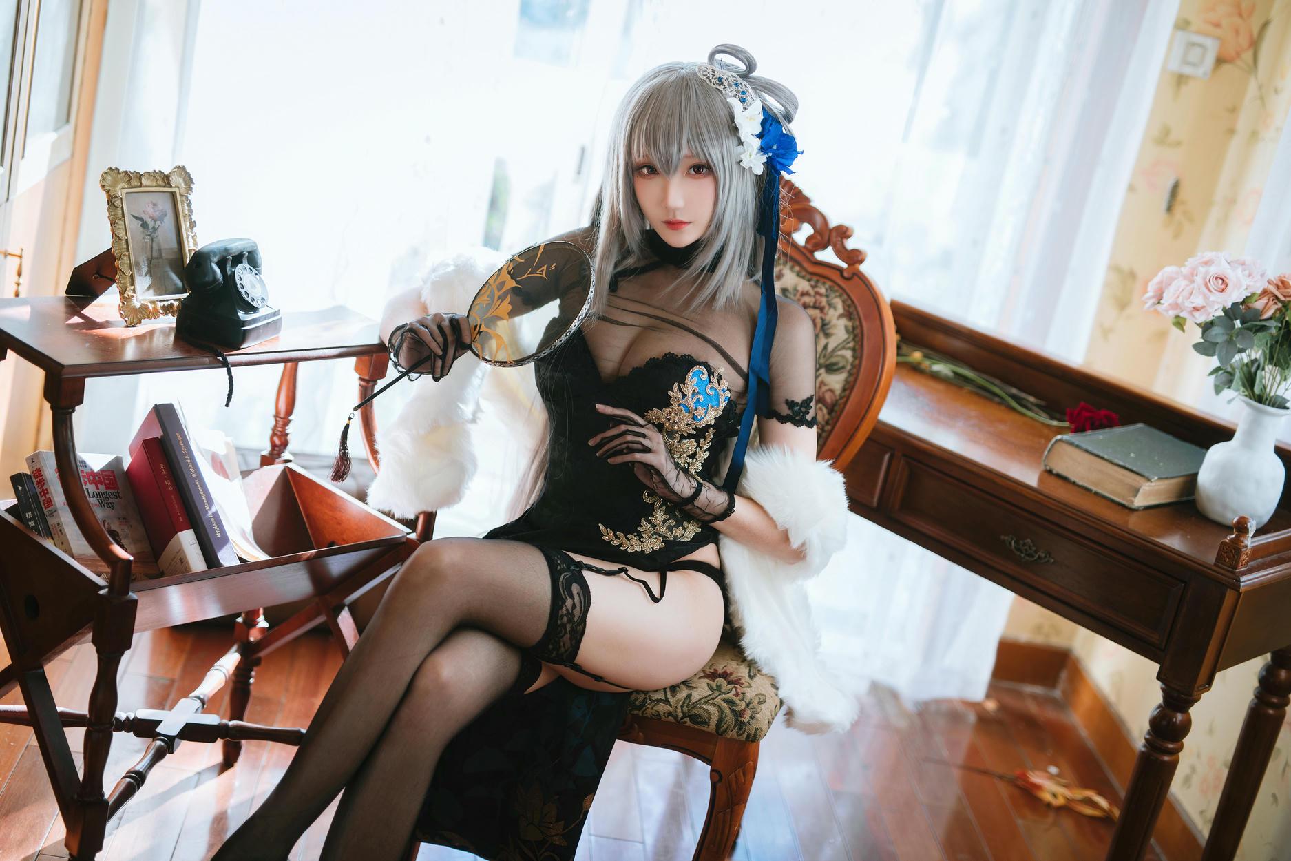 瓜希酱 NO.059 碧蓝航线 路易九世旗袍 [18P-83MB]_第1集