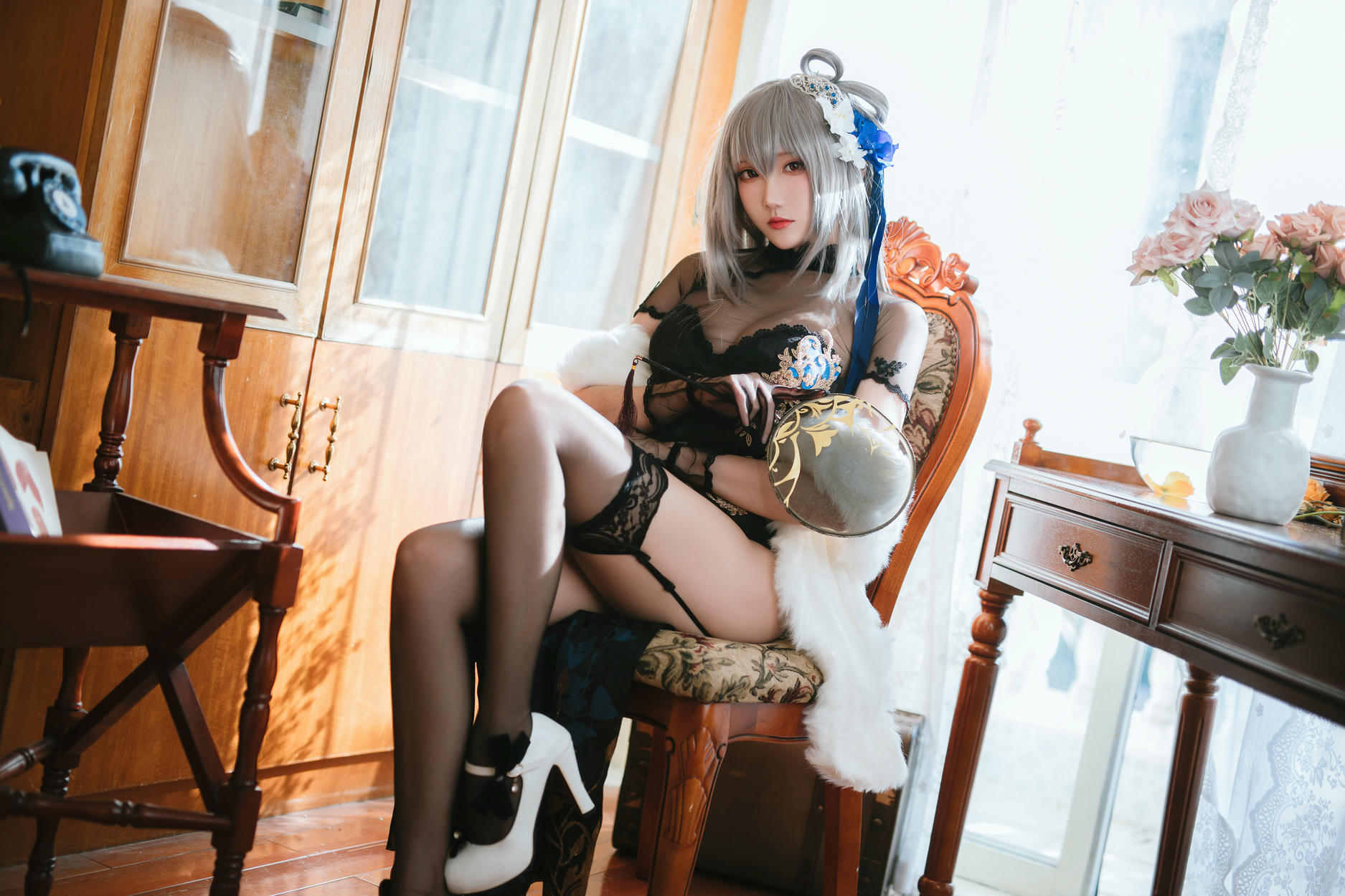 瓜希酱 NO.059 碧蓝航线 路易九世旗袍 [18P-83MB]_第1集