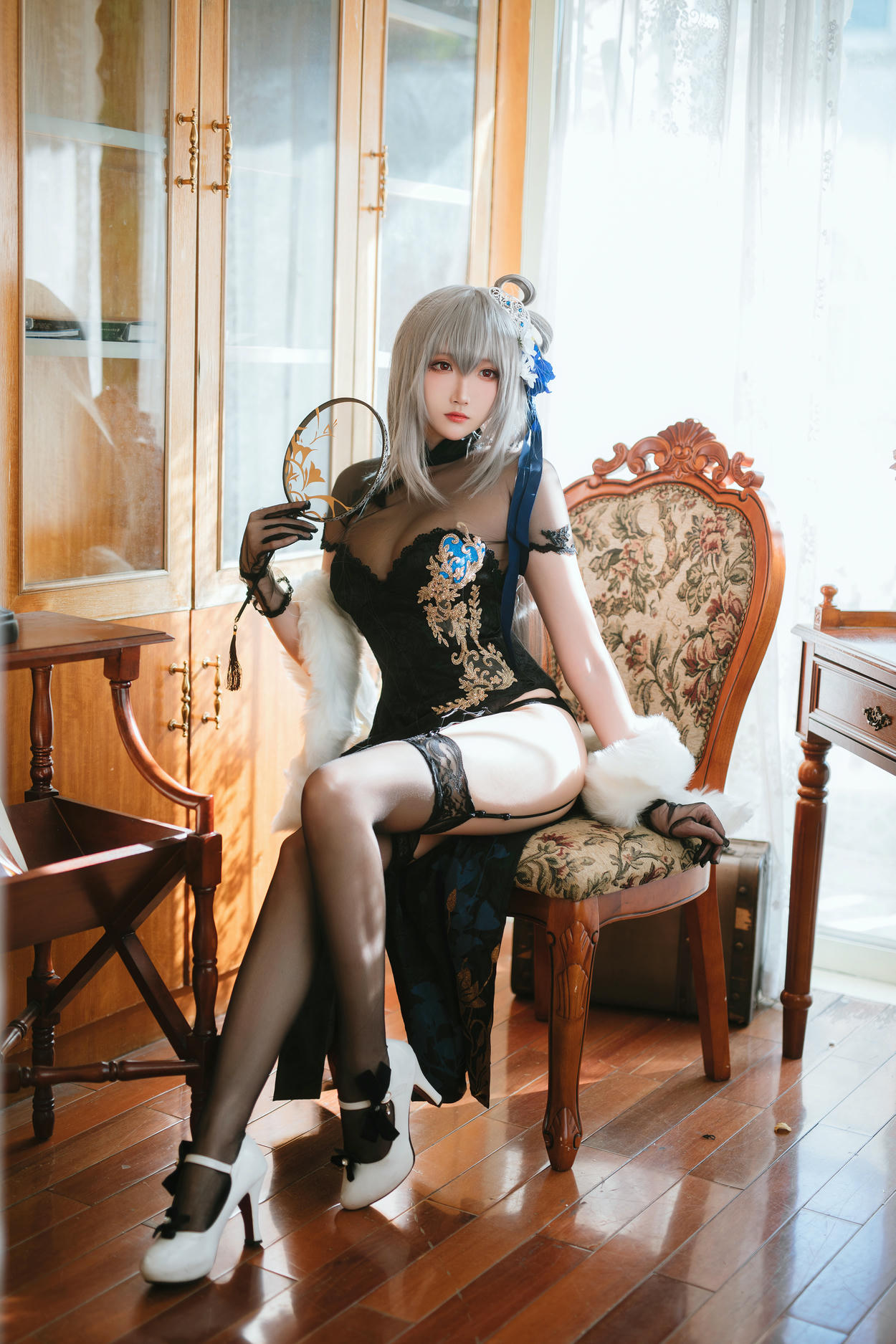 瓜希酱 NO.059 碧蓝航线 路易九世旗袍 [18P-83MB]_第1集