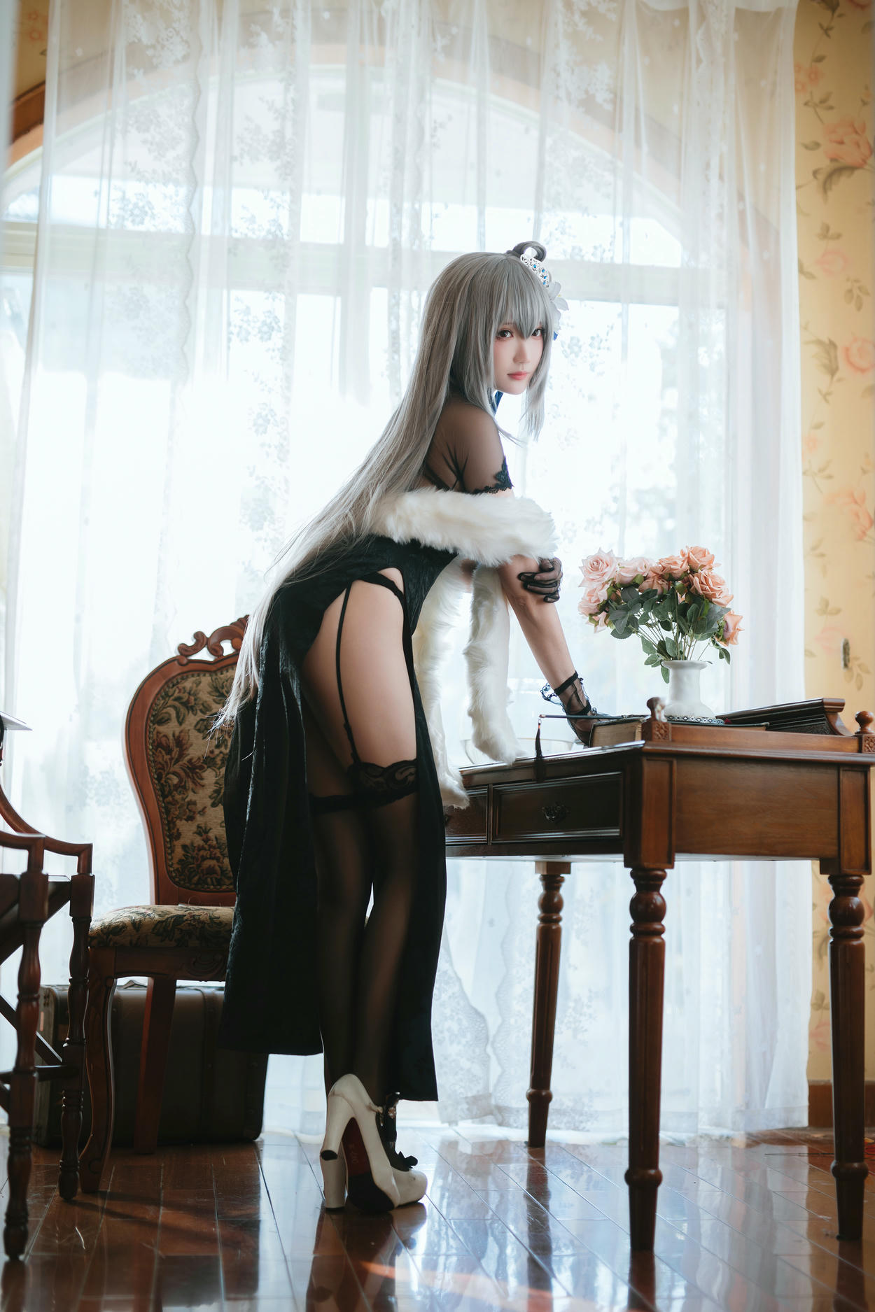 瓜希酱 NO.059 碧蓝航线 路易九世旗袍 [18P-83MB]_第1集