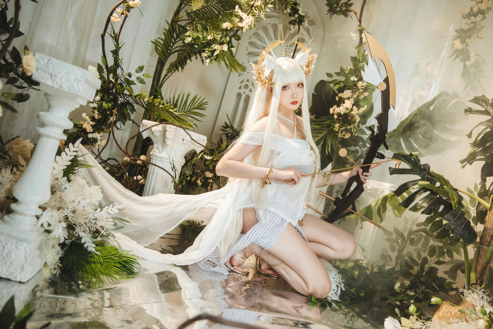 瓜希酱 NO.066 明日方舟 白金泳装 (Platinum) [25P-159MB]_第1集