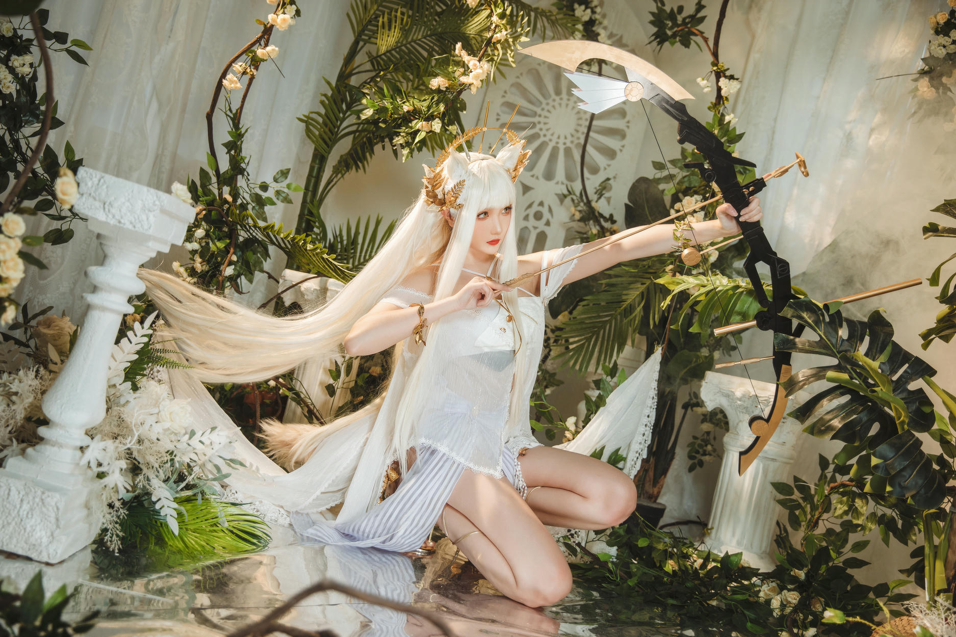 瓜希酱 NO.066 明日方舟 白金泳装 (Platinum) [25P-159MB]_第1集