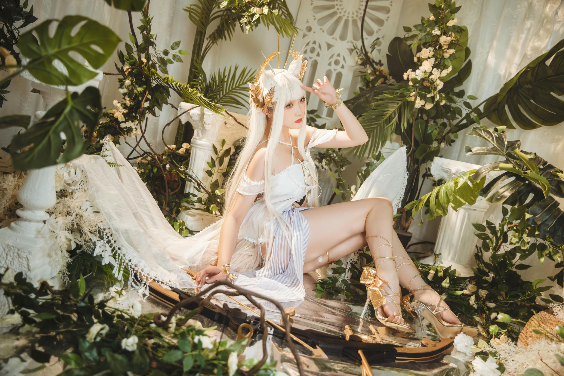 瓜希酱 NO.066 明日方舟 白金泳装 (Platinum) [25P-159MB]_第1集