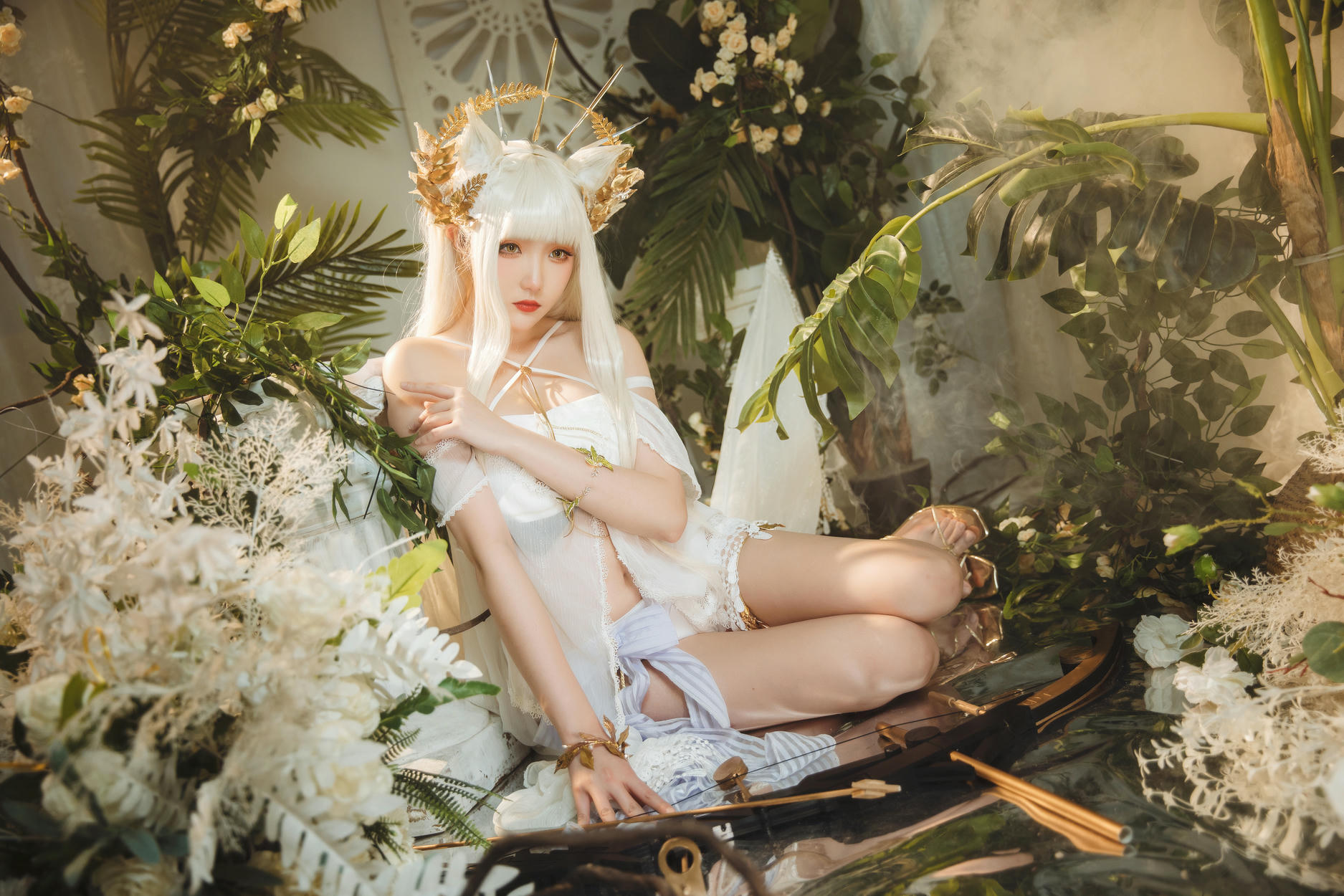 瓜希酱 NO.066 明日方舟 白金泳装 (Platinum) [25P-159MB]_第2集