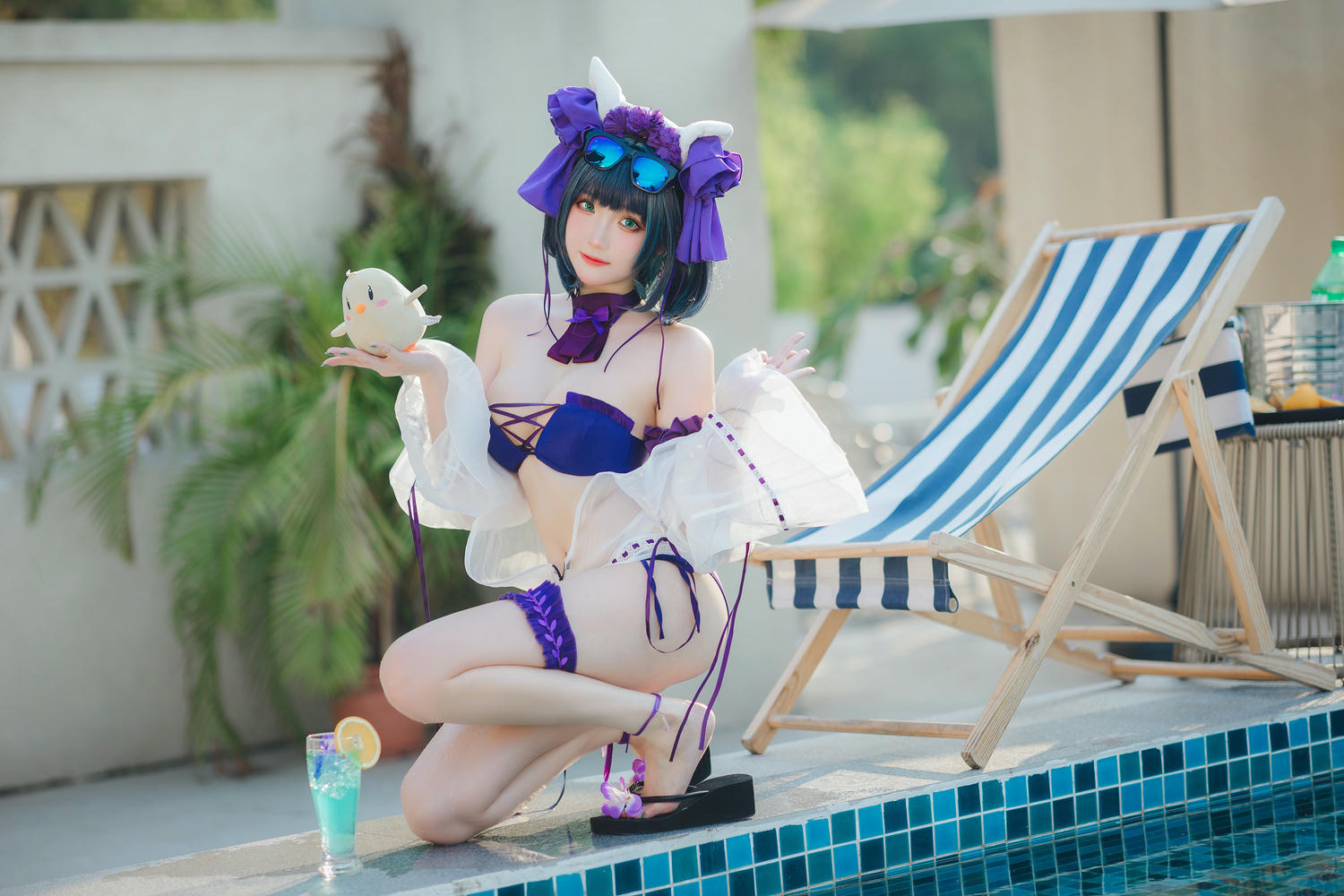 瓜希酱 NO.074 柴郡泳装 [32P-102MB]_第1集