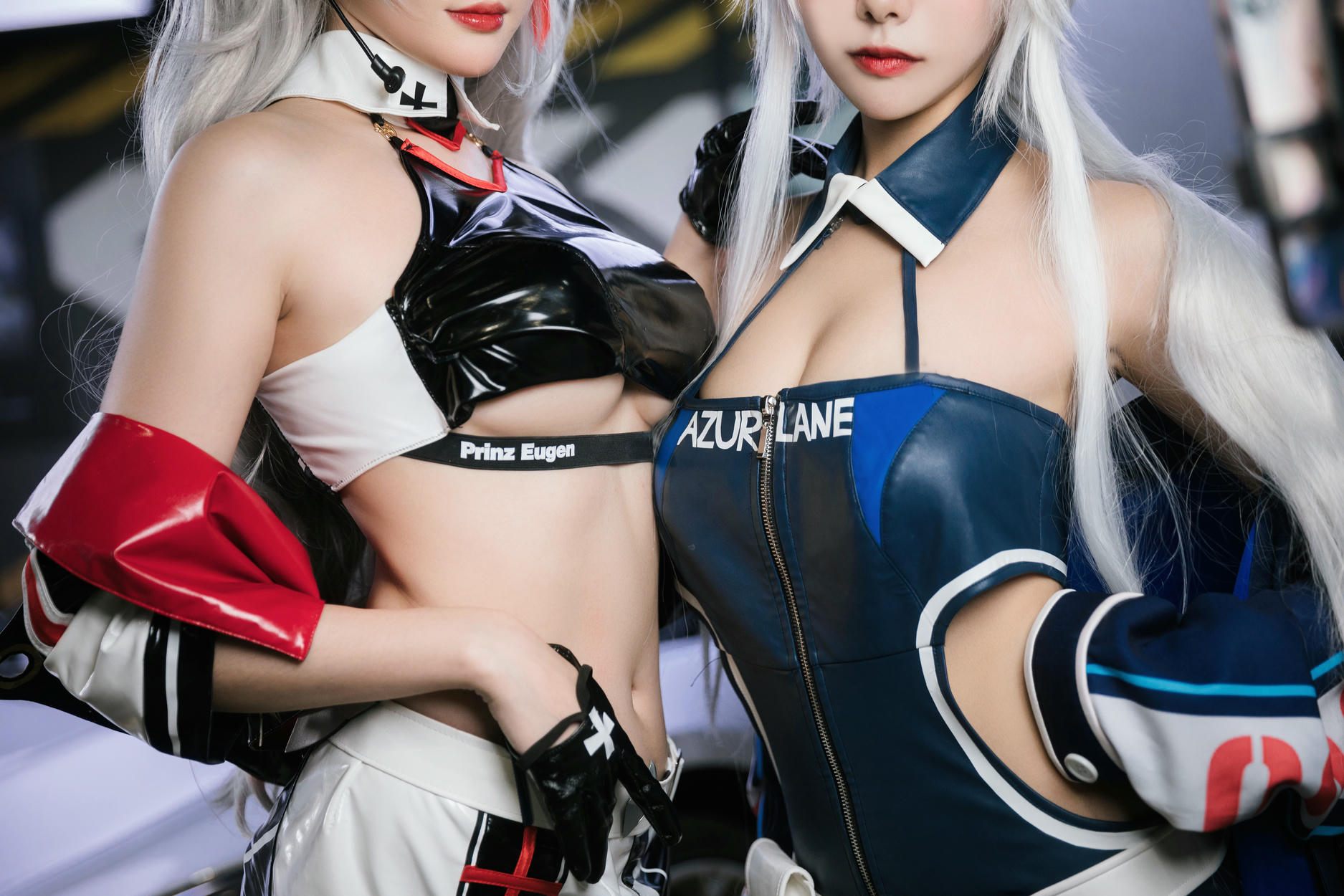 瓜希酱 NO.082 &Momoko葵葵 碧蓝航线 欧根&企业 赛车女郎 [58P-277MB]_第1集