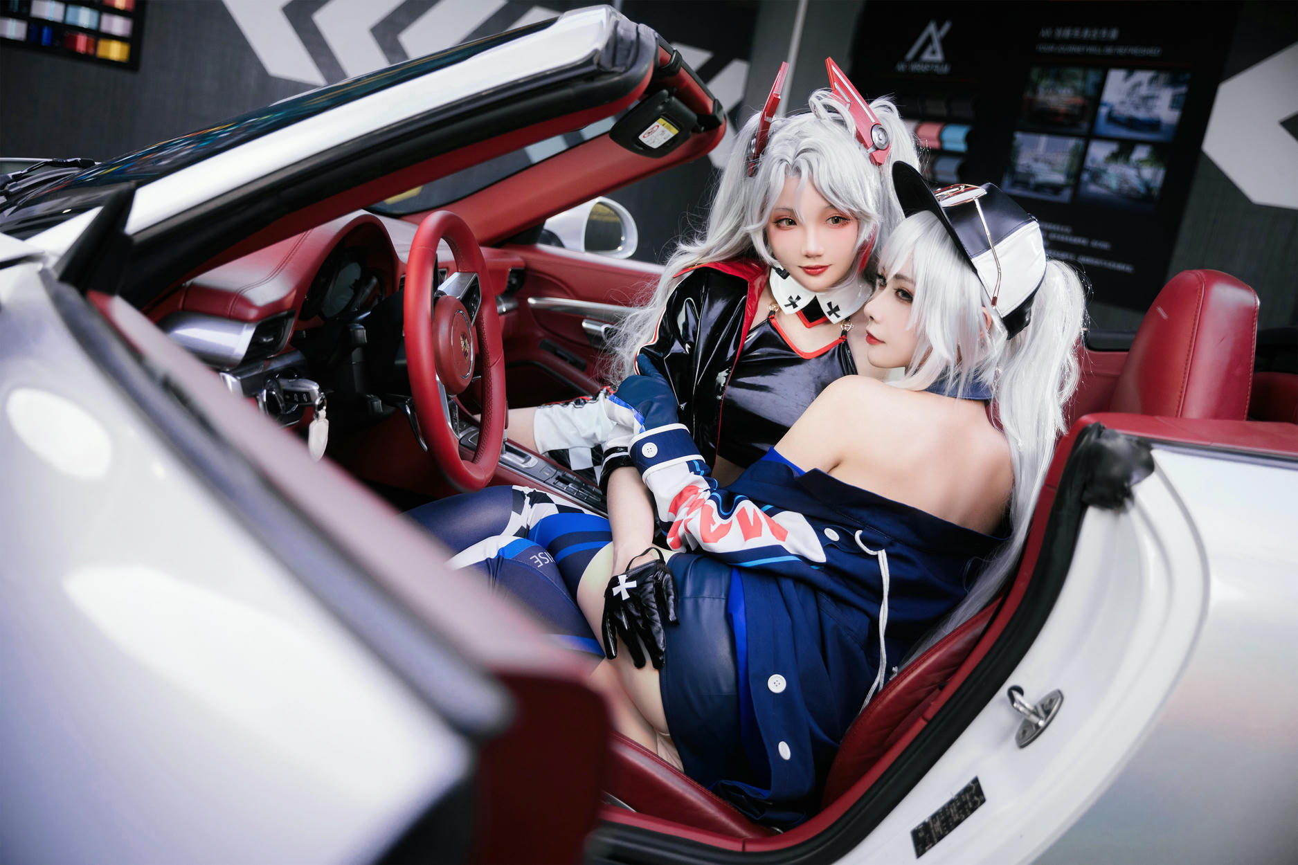 瓜希酱 NO.082 &Momoko葵葵 碧蓝航线 欧根&企业 赛车女郎 [58P-277MB]_第1集