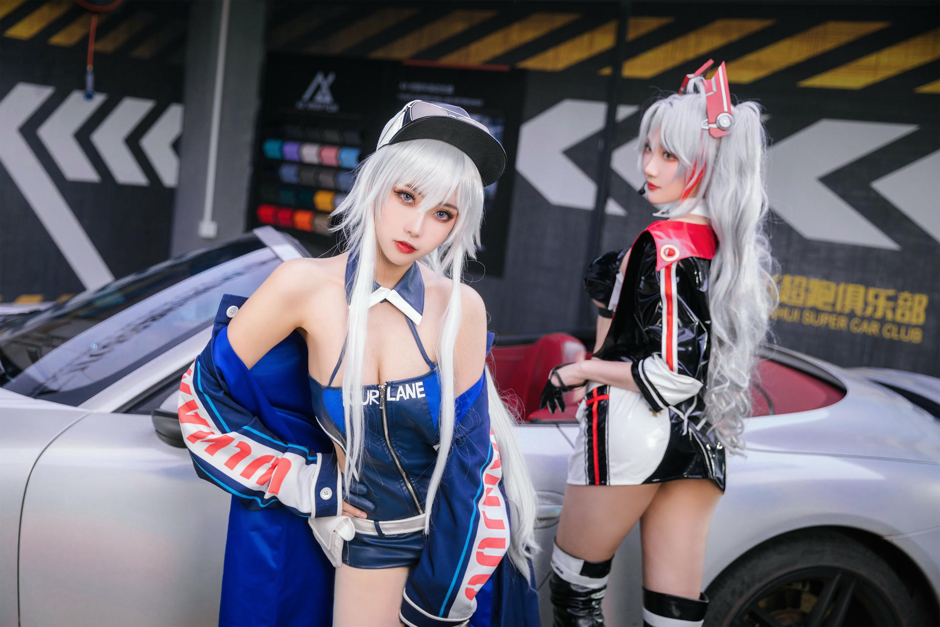 瓜希酱 NO.082 &Momoko葵葵 碧蓝航线 欧根&企业 赛车女郎 [58P-277MB]_第2集