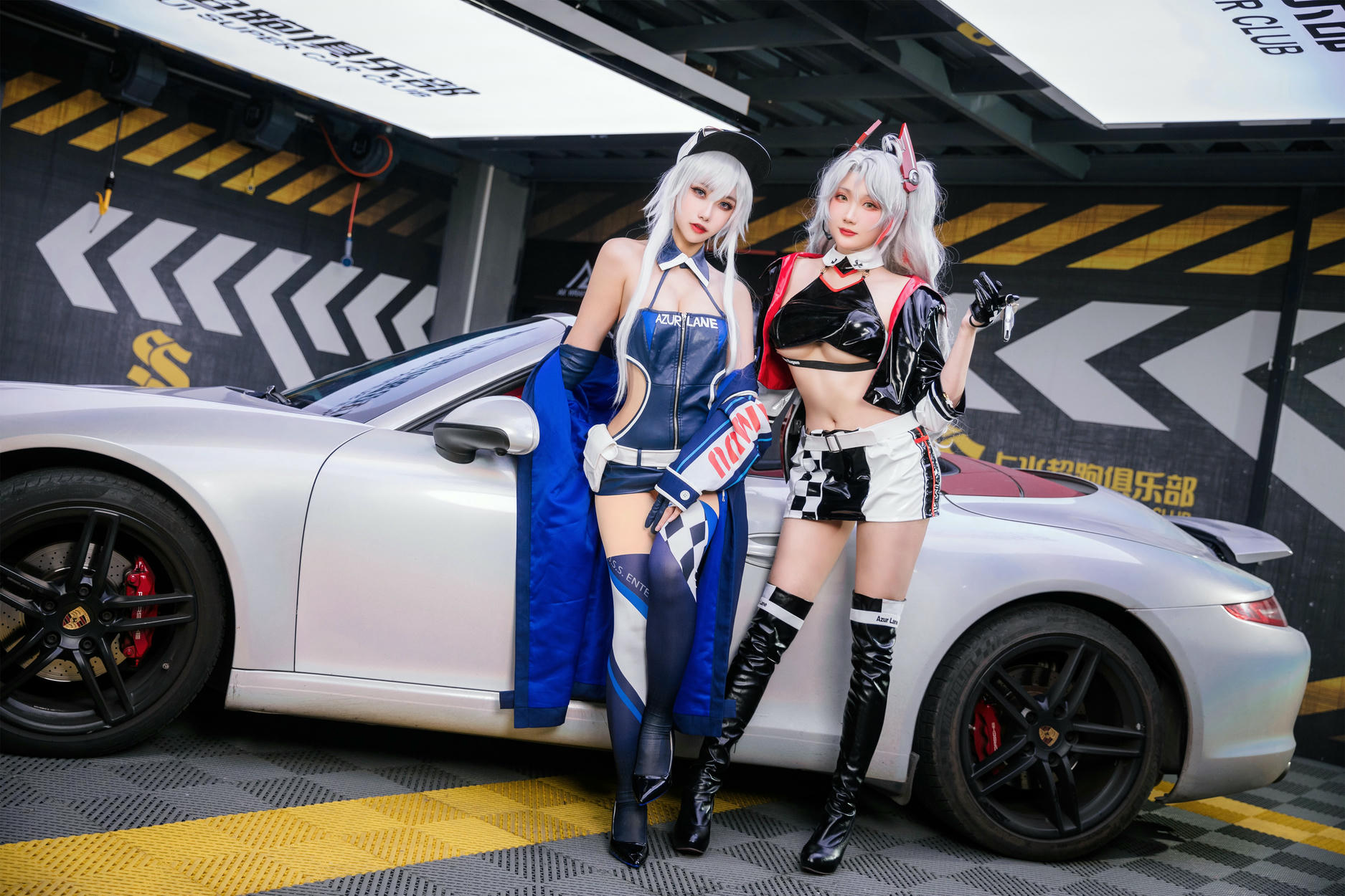 瓜希酱 NO.082 &Momoko葵葵 碧蓝航线 欧根&企业 赛车女郎 [58P-277MB]_第2集