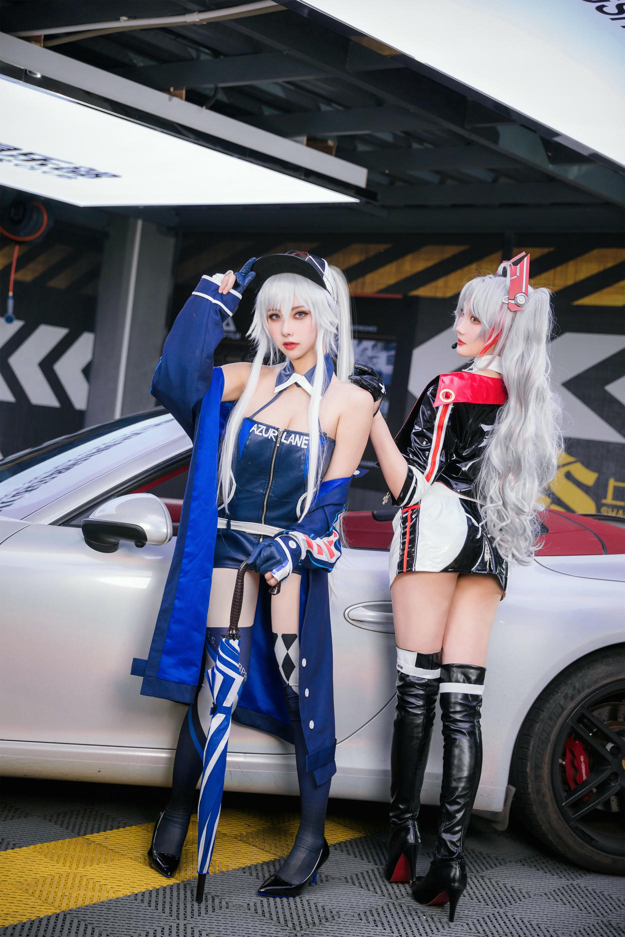 瓜希酱 NO.082 &Momoko葵葵 碧蓝航线 欧根&企业 赛车女郎 [58P-277MB]_第2集