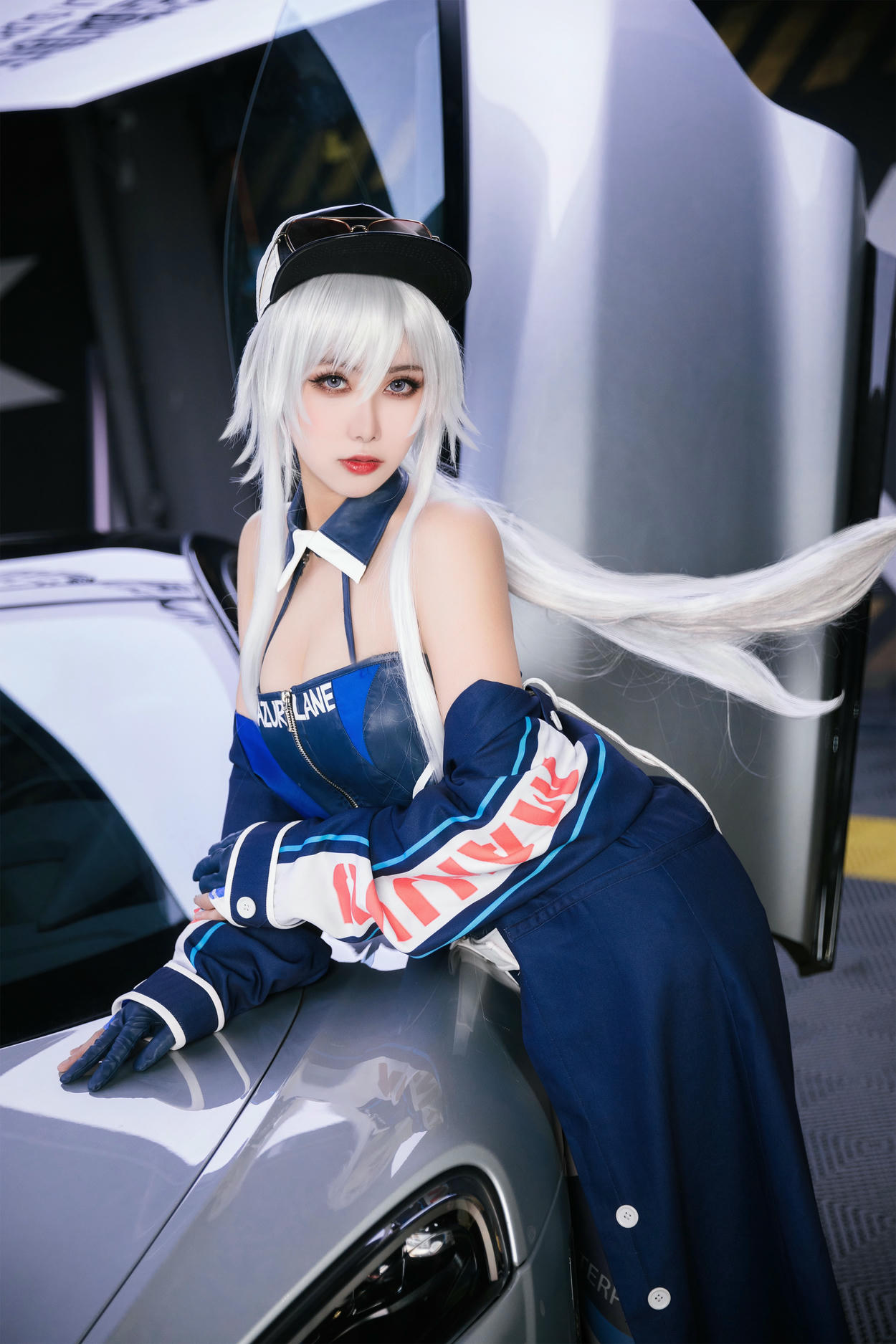 瓜希酱 NO.082 &Momoko葵葵 碧蓝航线 欧根&企业 赛车女郎 [58P-277MB]_第2集