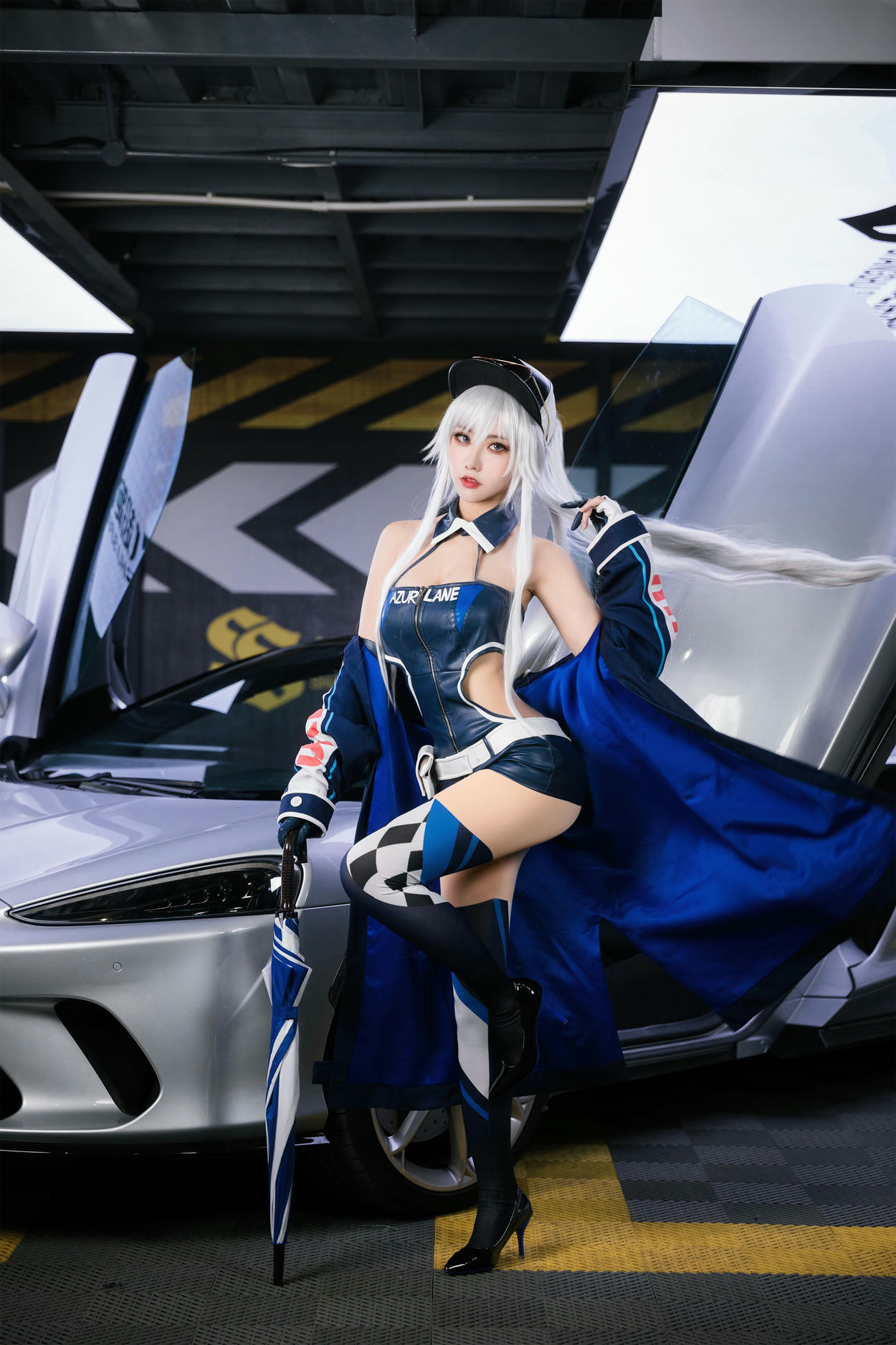 瓜希酱 NO.082 &Momoko葵葵 碧蓝航线 欧根&企业 赛车女郎 [58P-277MB]_第2集