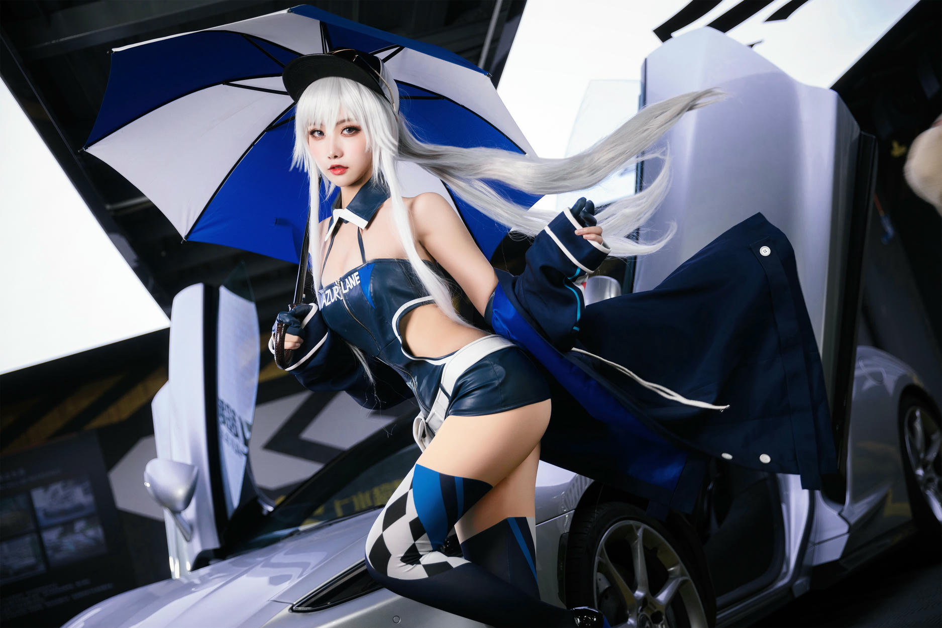 瓜希酱 NO.082 &Momoko葵葵 碧蓝航线 欧根&企业 赛车女郎 [58P-277MB]_第2集