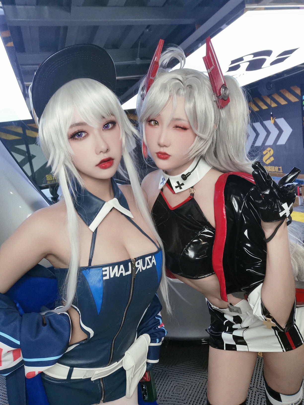 瓜希酱 NO.082 &Momoko葵葵 碧蓝航线 欧根&企业 赛车女郎 [58P-277MB]-自拍_第1集