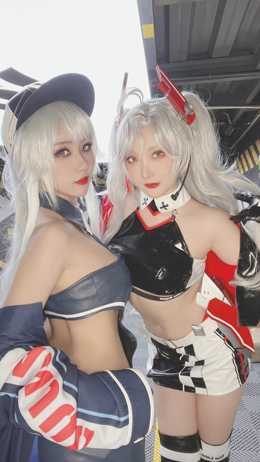 瓜希酱 NO.082 &Momoko葵葵 碧蓝航线 欧根&企业 赛车女郎 [58P-277MB]-自拍_第1集