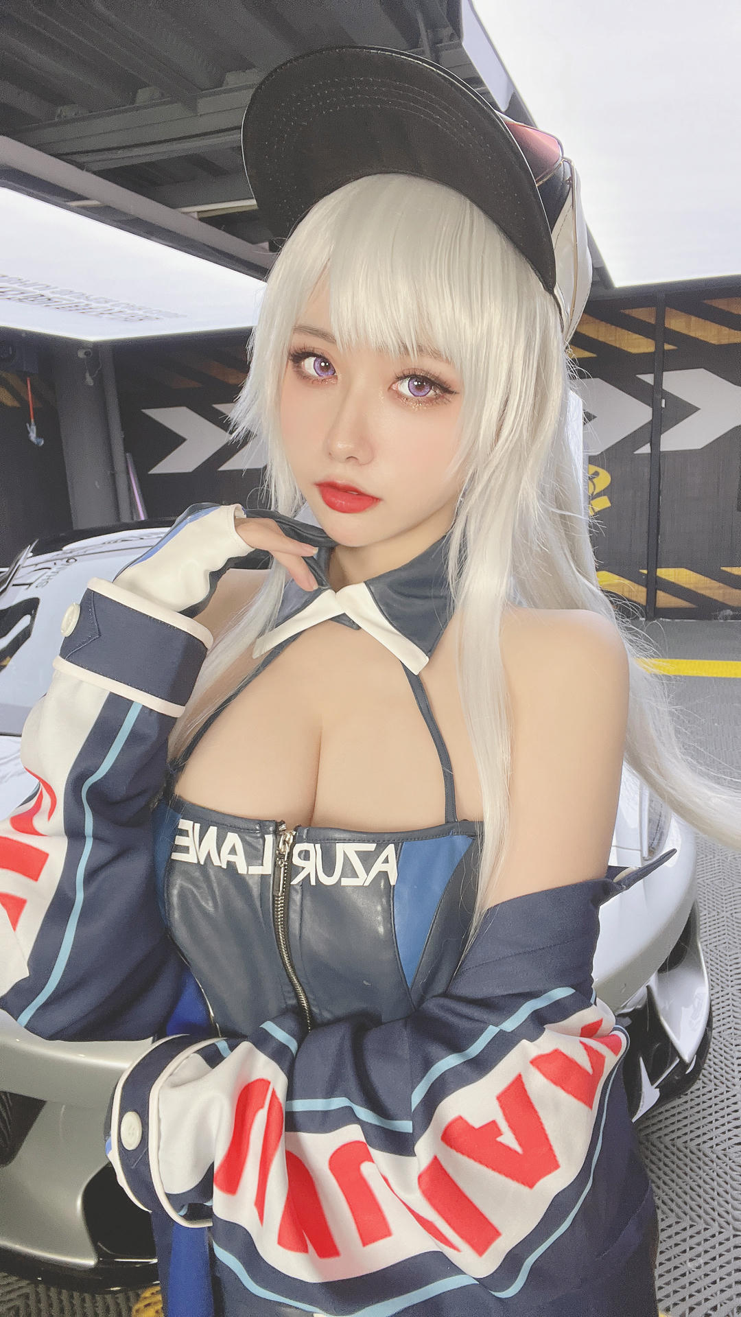 瓜希酱 NO.082 &Momoko葵葵 碧蓝航线 欧根&企业 赛车女郎 [58P-277MB]-自拍_第1集