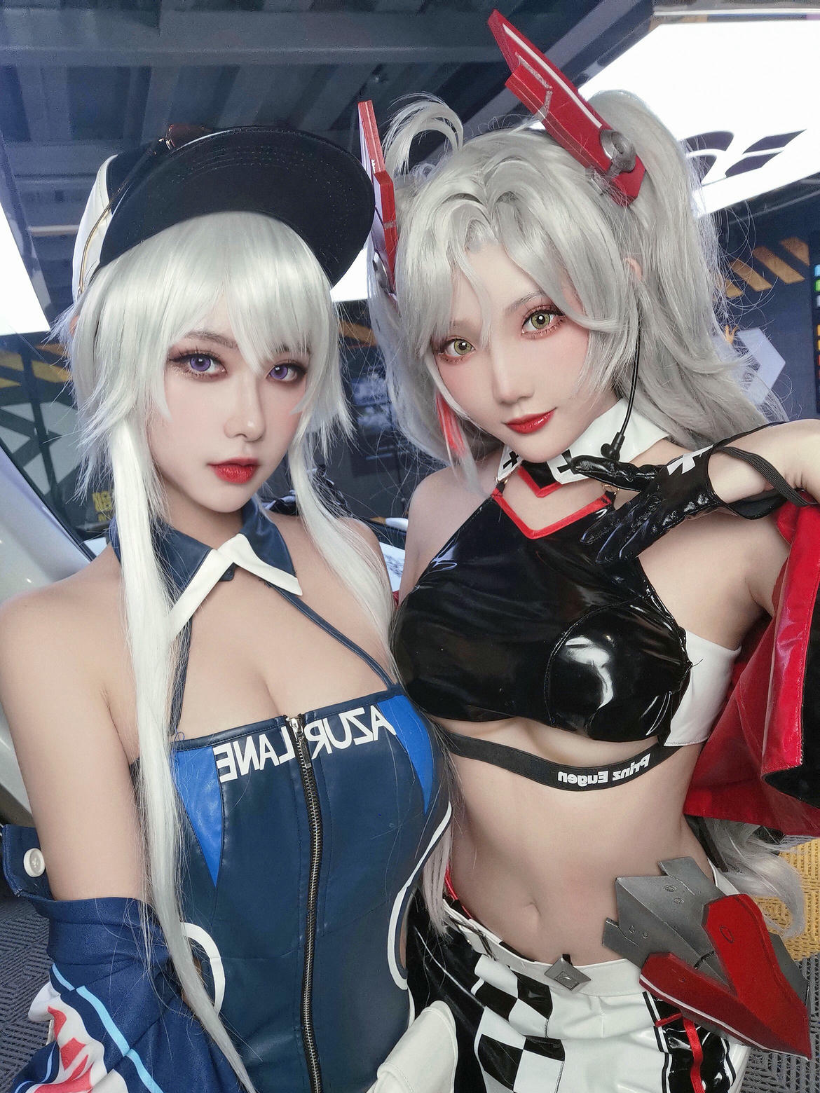 瓜希酱 NO.082 &Momoko葵葵 碧蓝航线 欧根&企业 赛车女郎 [58P-277MB]-自拍_第1集