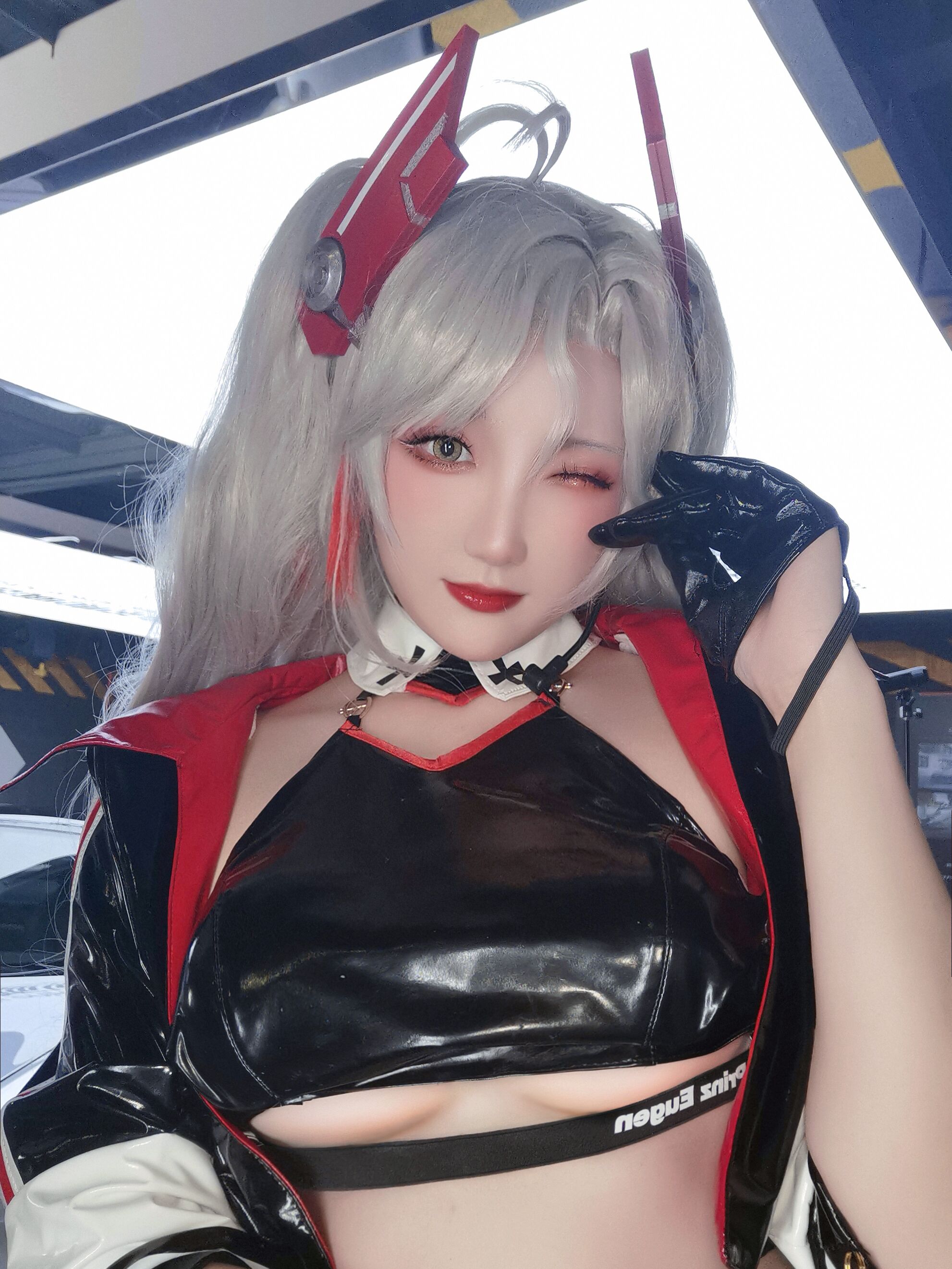 瓜希酱 NO.082 &Momoko葵葵 碧蓝航线 欧根&企业 赛车女郎 [58P-277MB]-自拍_第1集