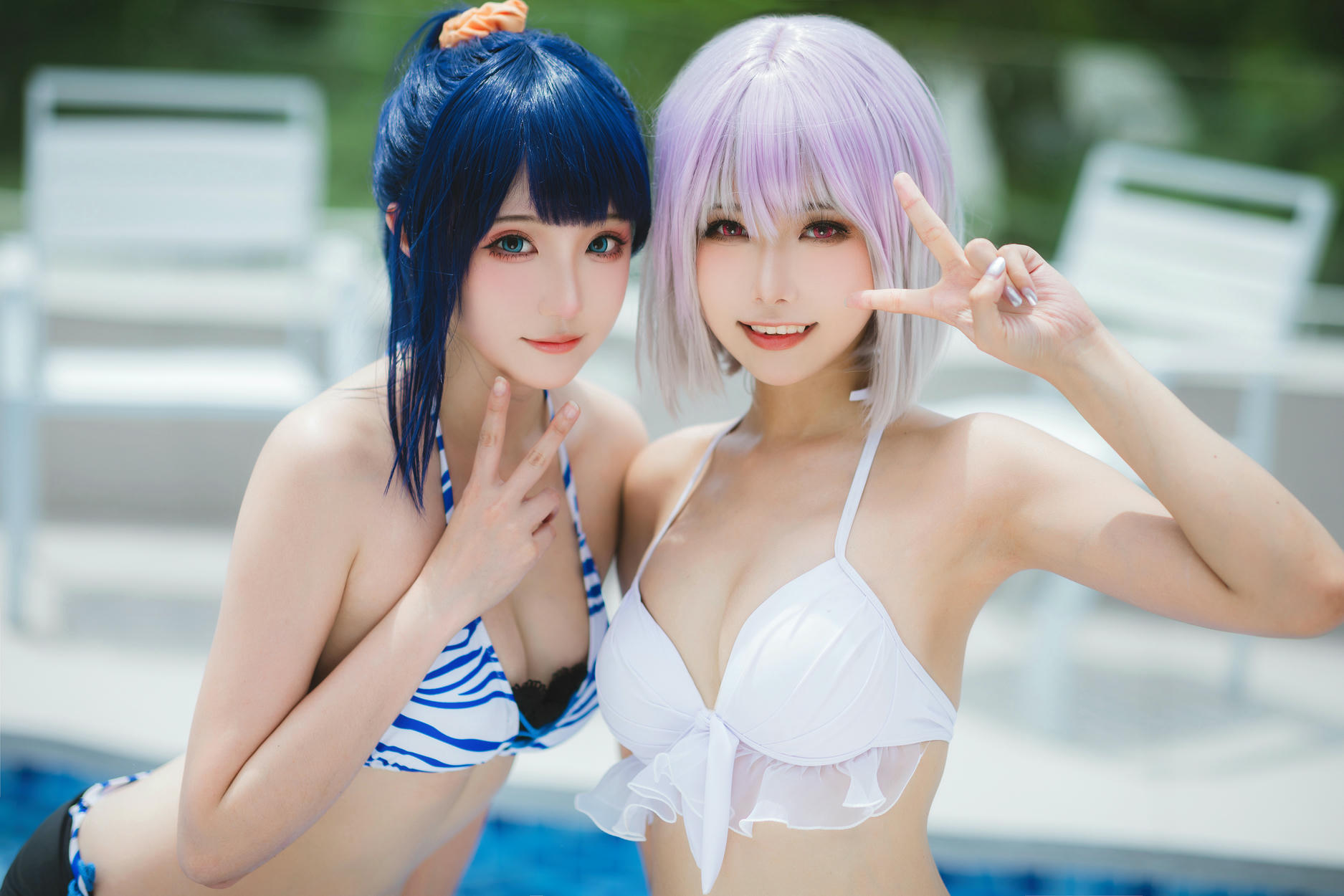 瓜希酱 NO.083 &Momoko葵葵 宝多六花 新条茜 泳装[85P-340.7M]_第2集