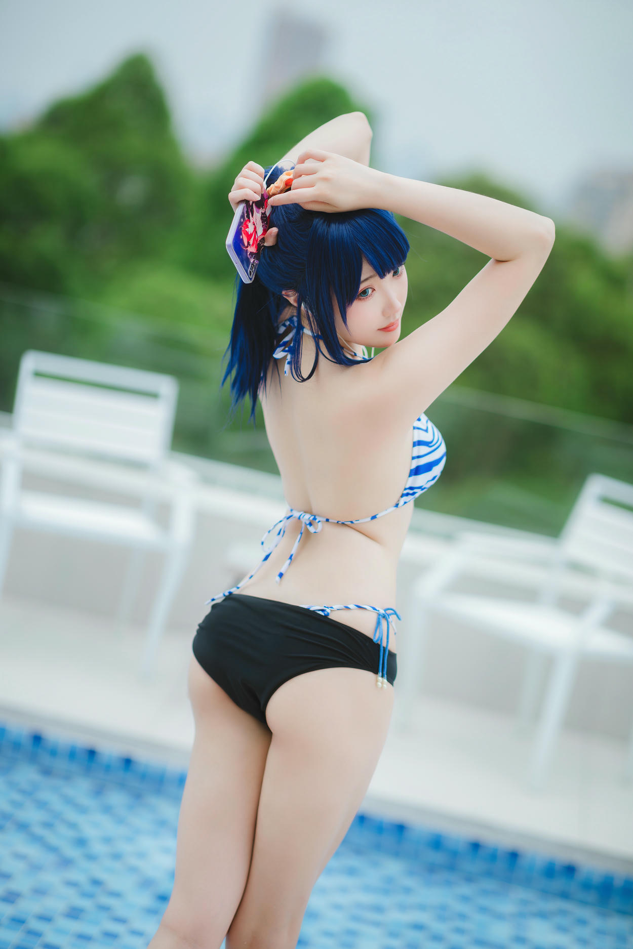 瓜希酱 NO.083 &Momoko葵葵 宝多六花 新条茜 泳装[85P-340.7M]_第3集