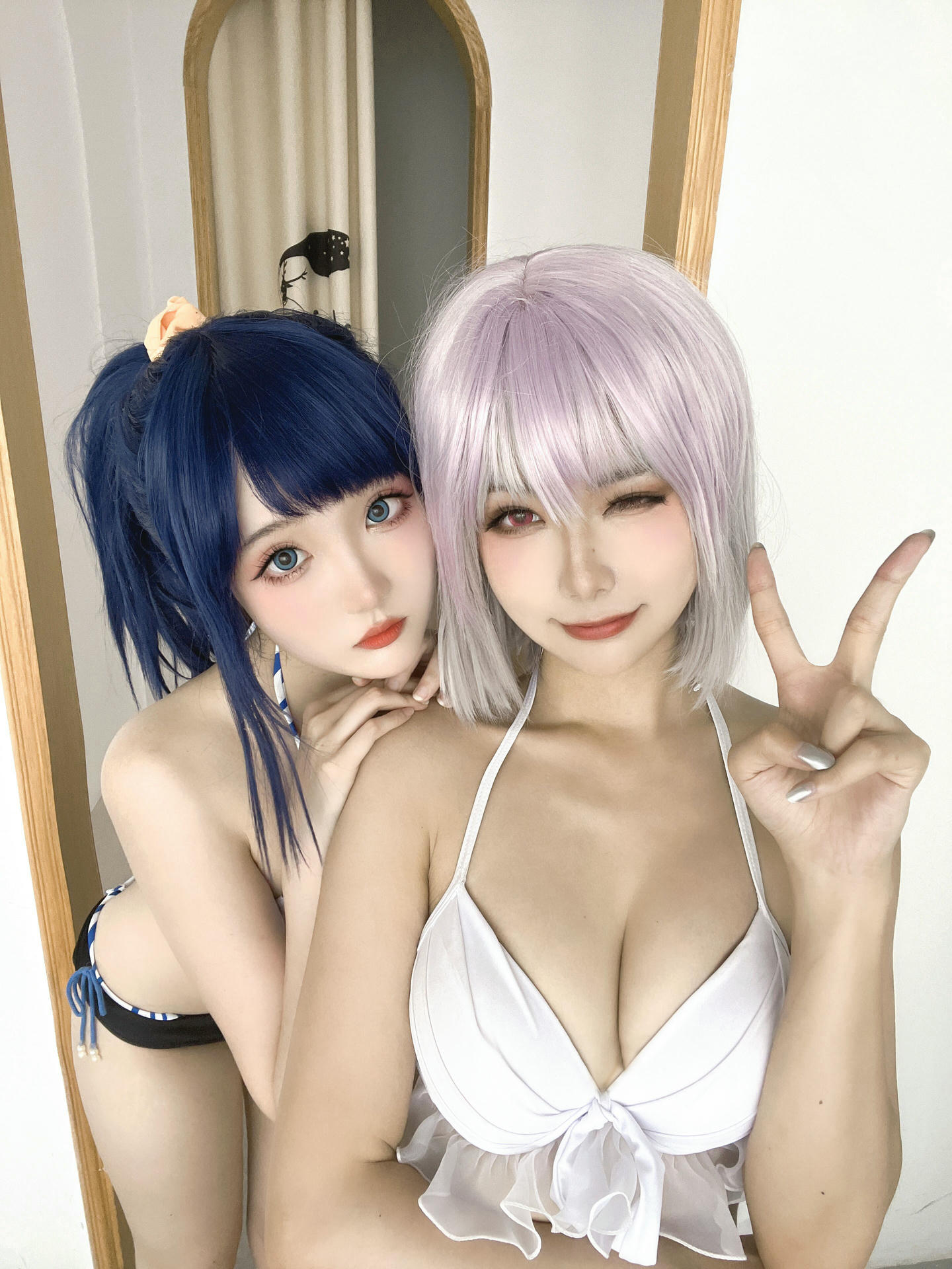 瓜希酱 NO.083 &Momoko葵葵 宝多六花 新条茜 泳装[85P-340.7M]_第4集