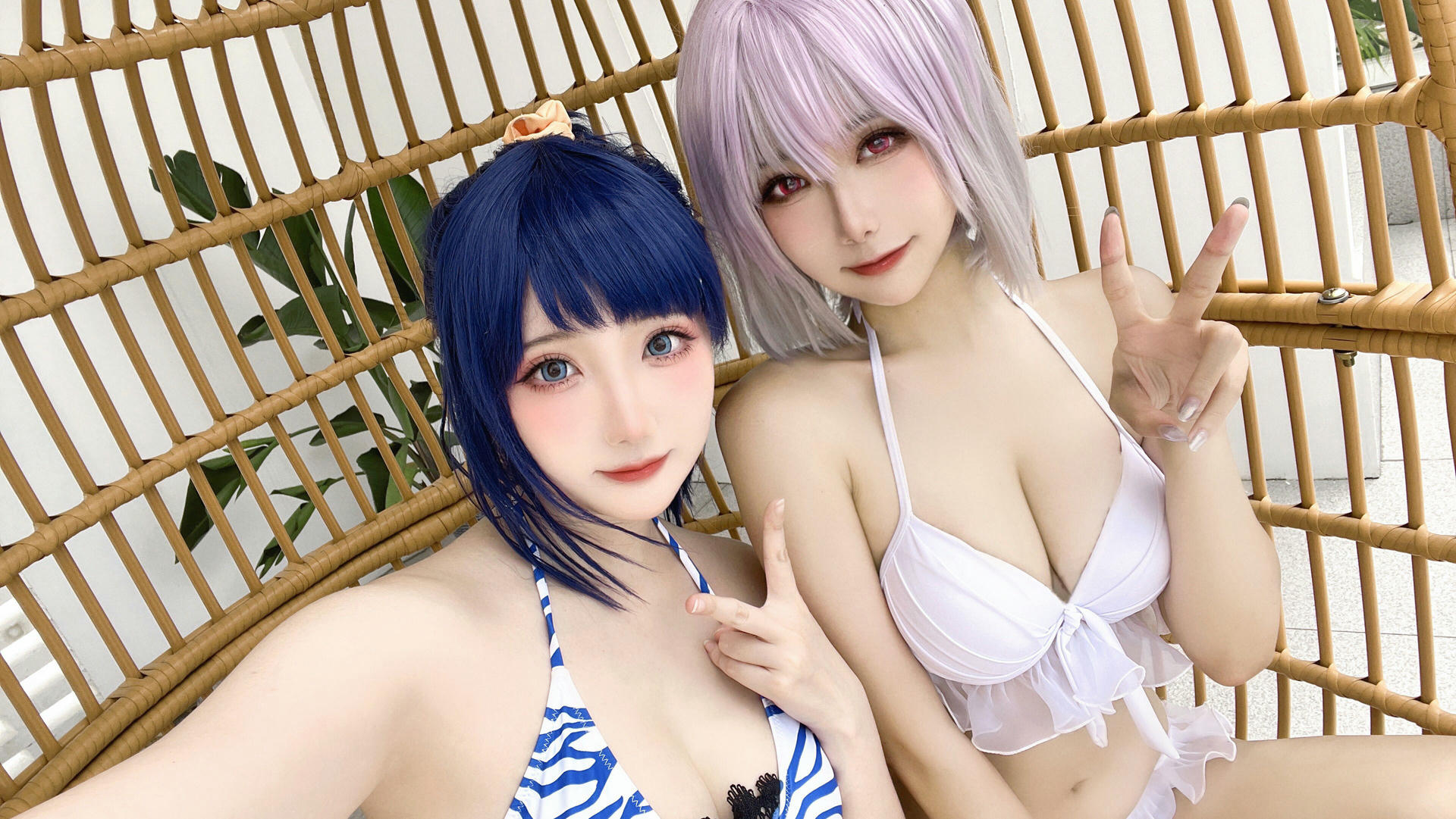 瓜希酱 NO.083 &Momoko葵葵 宝多六花 新条茜 泳装[85P-340.7M]_第4集