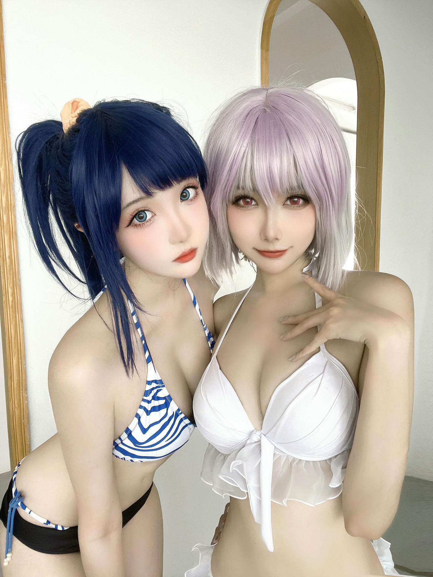 瓜希酱 NO.083 &Momoko葵葵 宝多六花 新条茜 泳装[85P-340.7M]_第5集