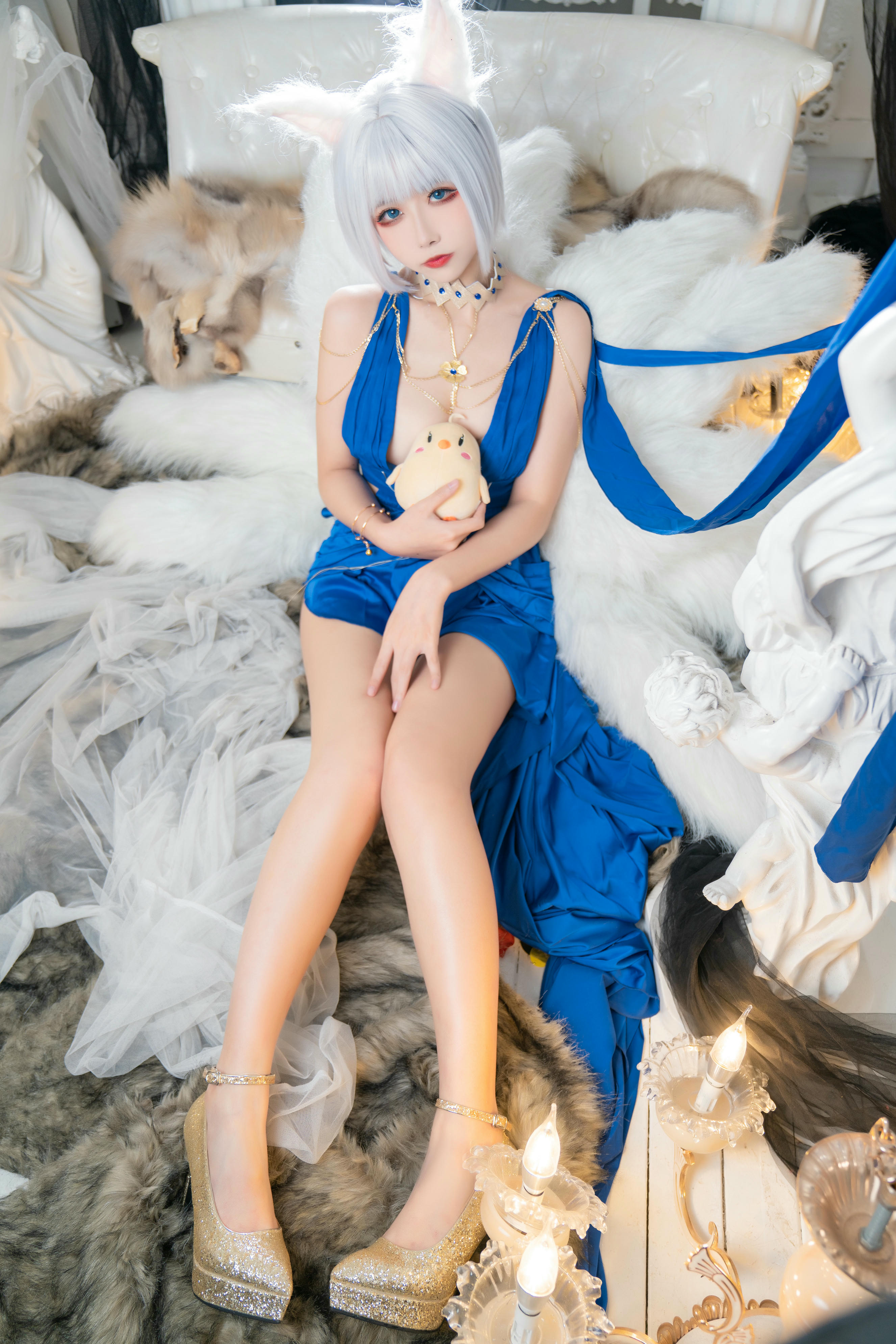 瓜希酱 NO.088 &Momoko葵葵 碧蓝航线赤城&加贺 礼服 [46P 440MB]_第1集