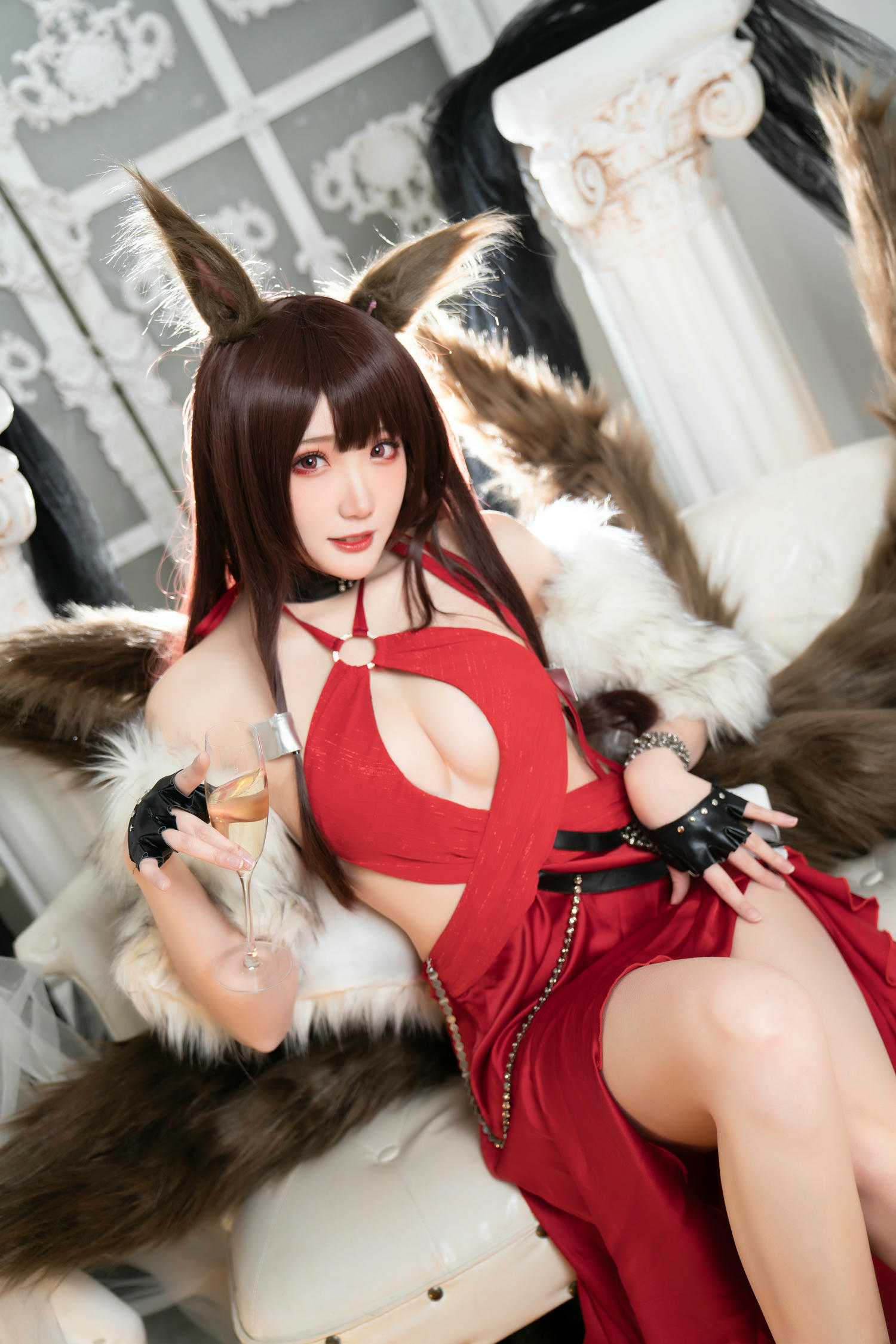 瓜希酱 NO.088 &Momoko葵葵 碧蓝航线赤城&加贺 礼服 [46P 440MB]_第2集