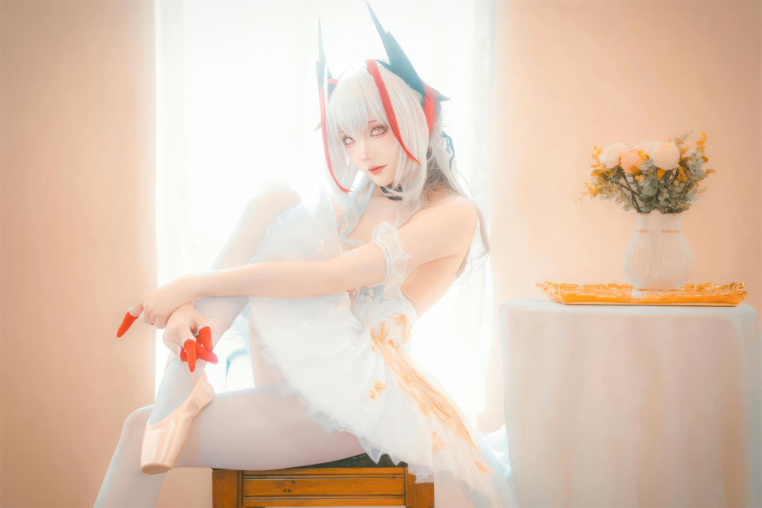 瓜希酱 NO.095 明日方舟 W芭蕾 [15P-17.48 MB]_第1集