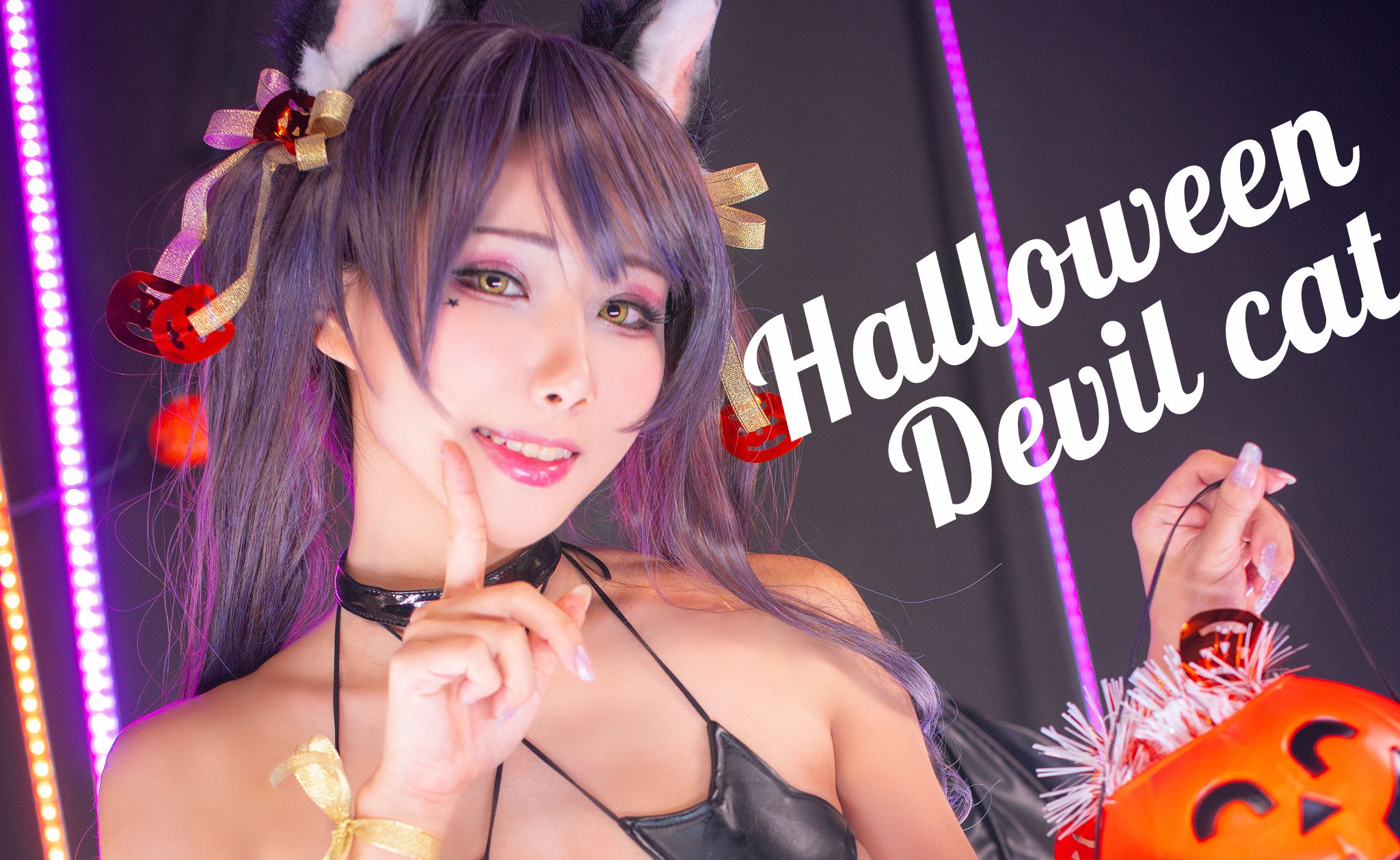 HaneAme雨波 NO.024 Halloween Devil Cat [13P 6.17 MB]_第1集