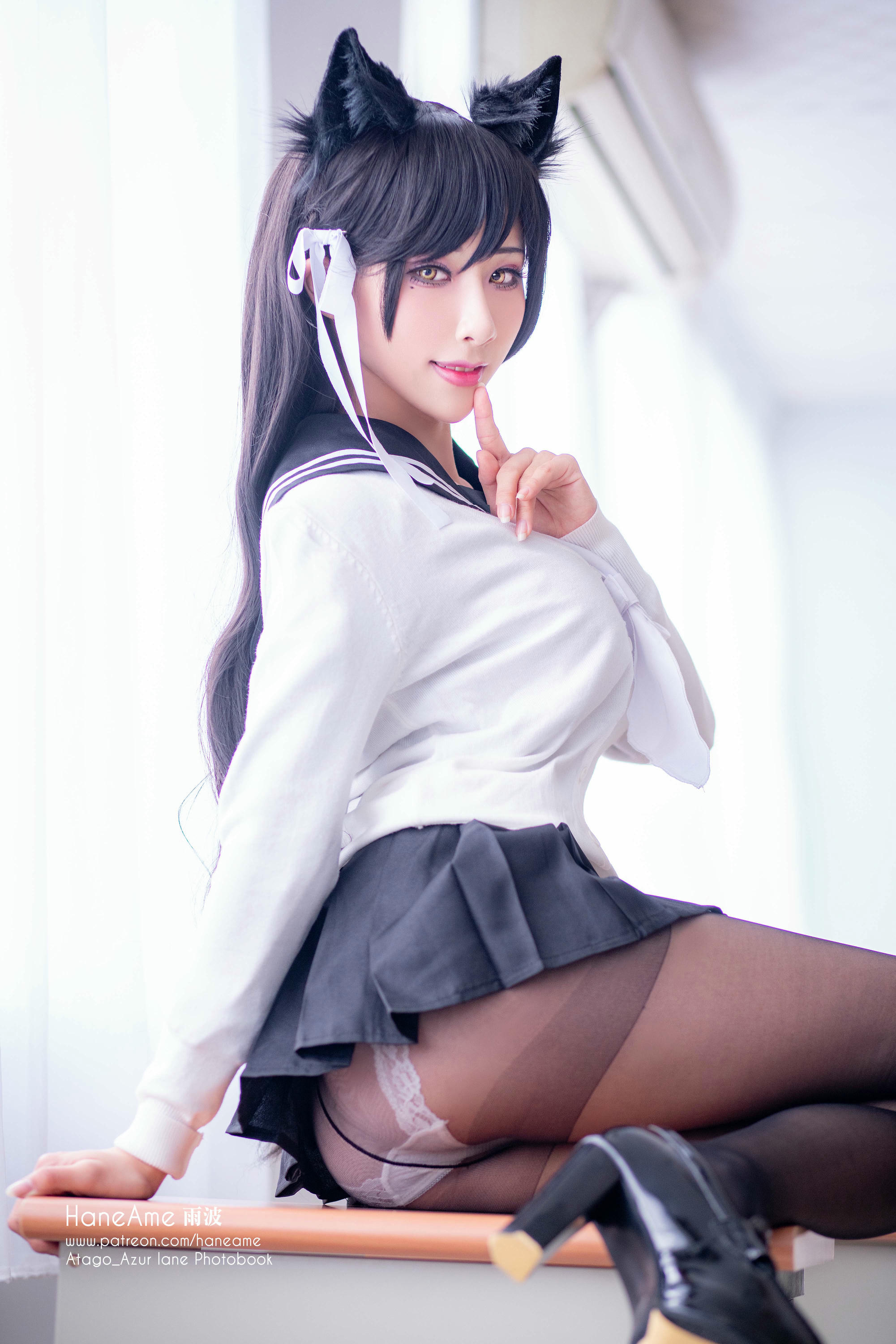 HaneAme雨波 NO.006 Azurlane [269P4V 325MB]-Atago-JK suit_第1集