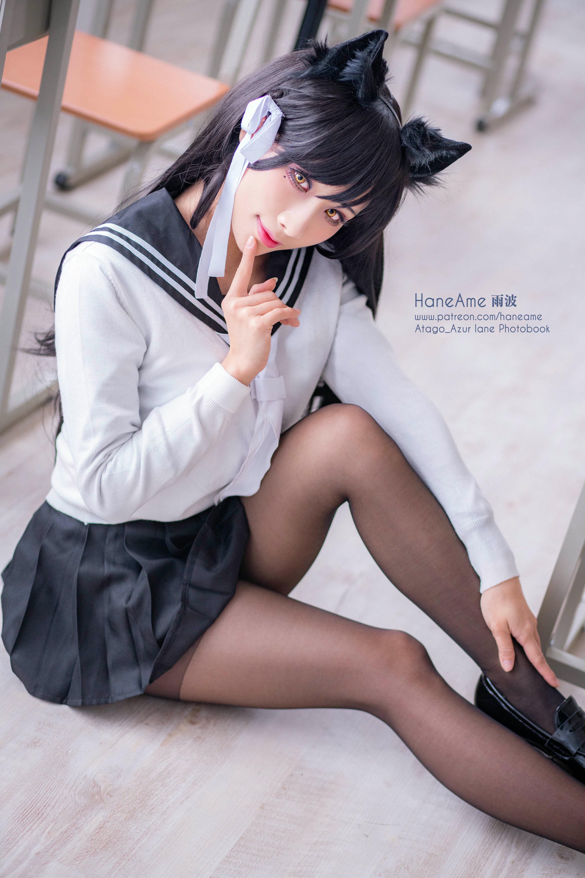 HaneAme雨波 NO.006 Azurlane [269P4V 325MB]-Atago-JK suit_第1集