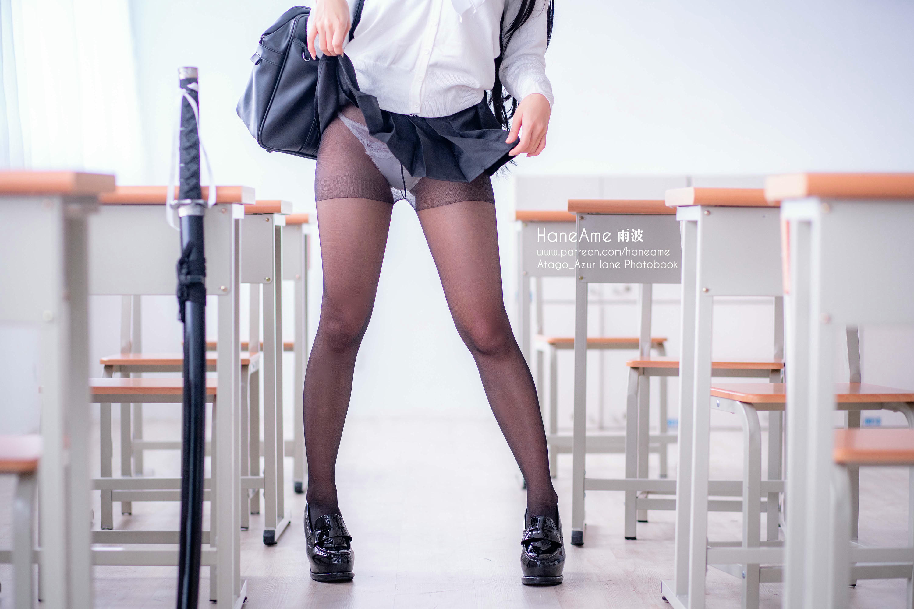 HaneAme雨波 NO.006 Azurlane [269P4V 325MB]-Atago-JK suit_第1集