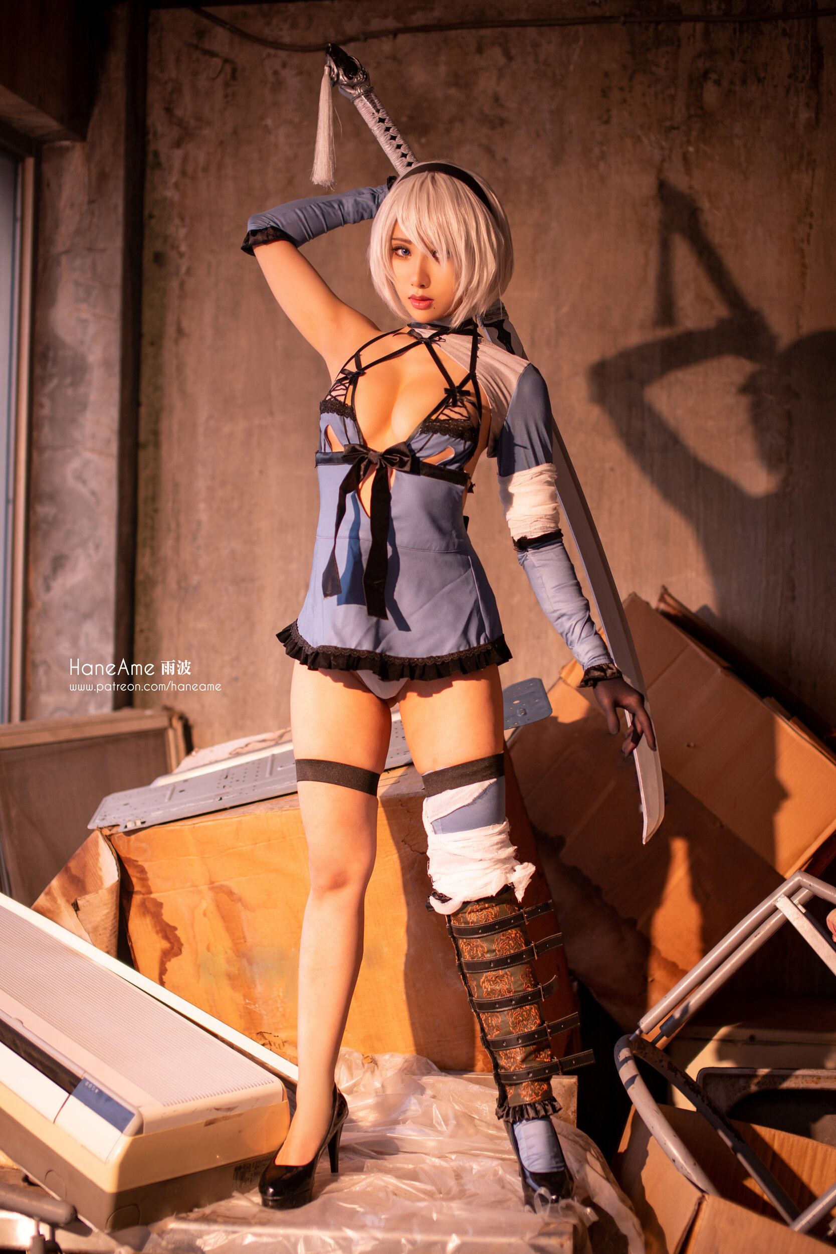 HaneAme雨波 NO.045 NieR Automata 2B [247P 183.24 MB]-2B new-Kaine DLC_第1集