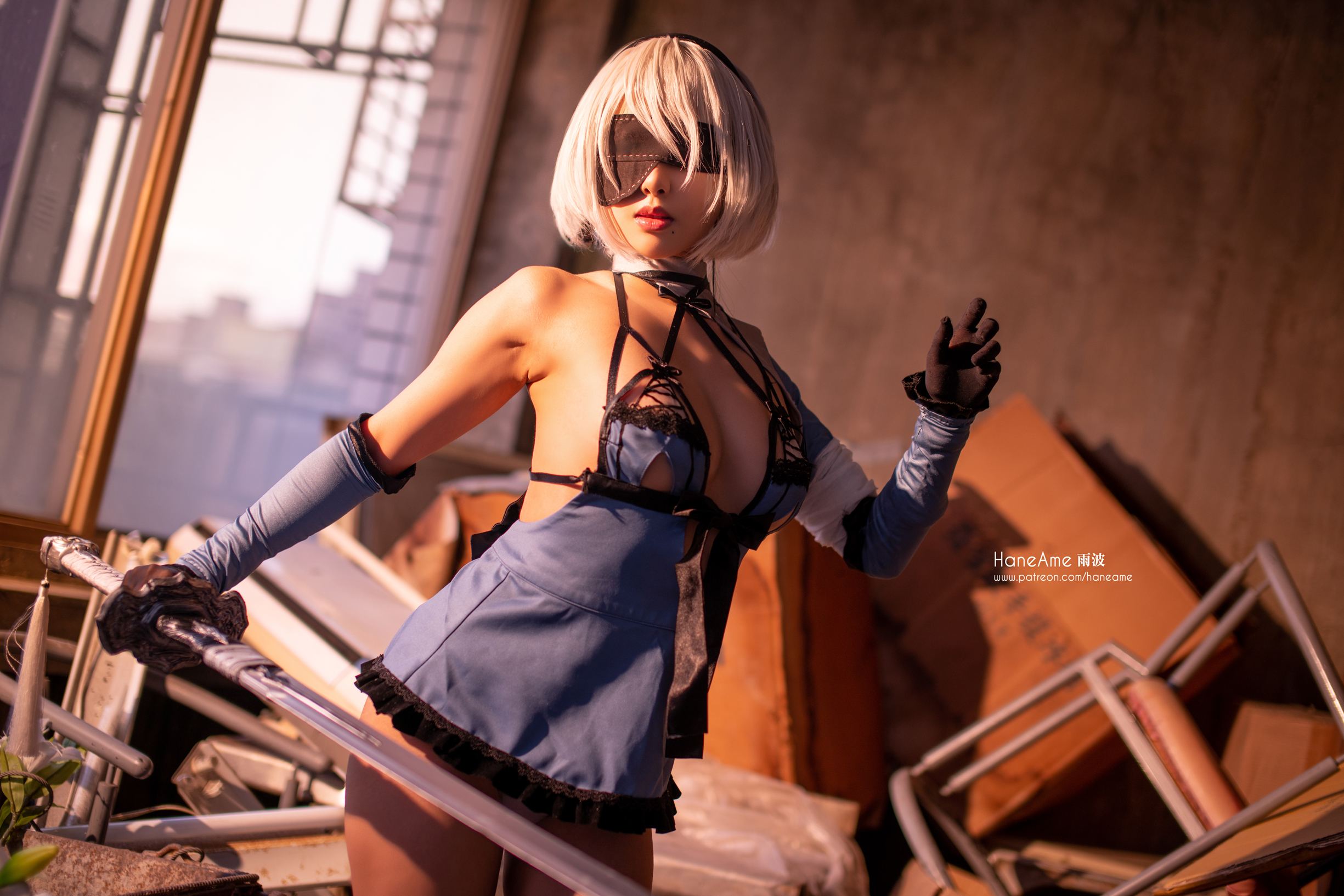 HaneAme雨波 NO.045 NieR Automata 2B [247P 183.24 MB]-2B new-Kaine DLC_第2集