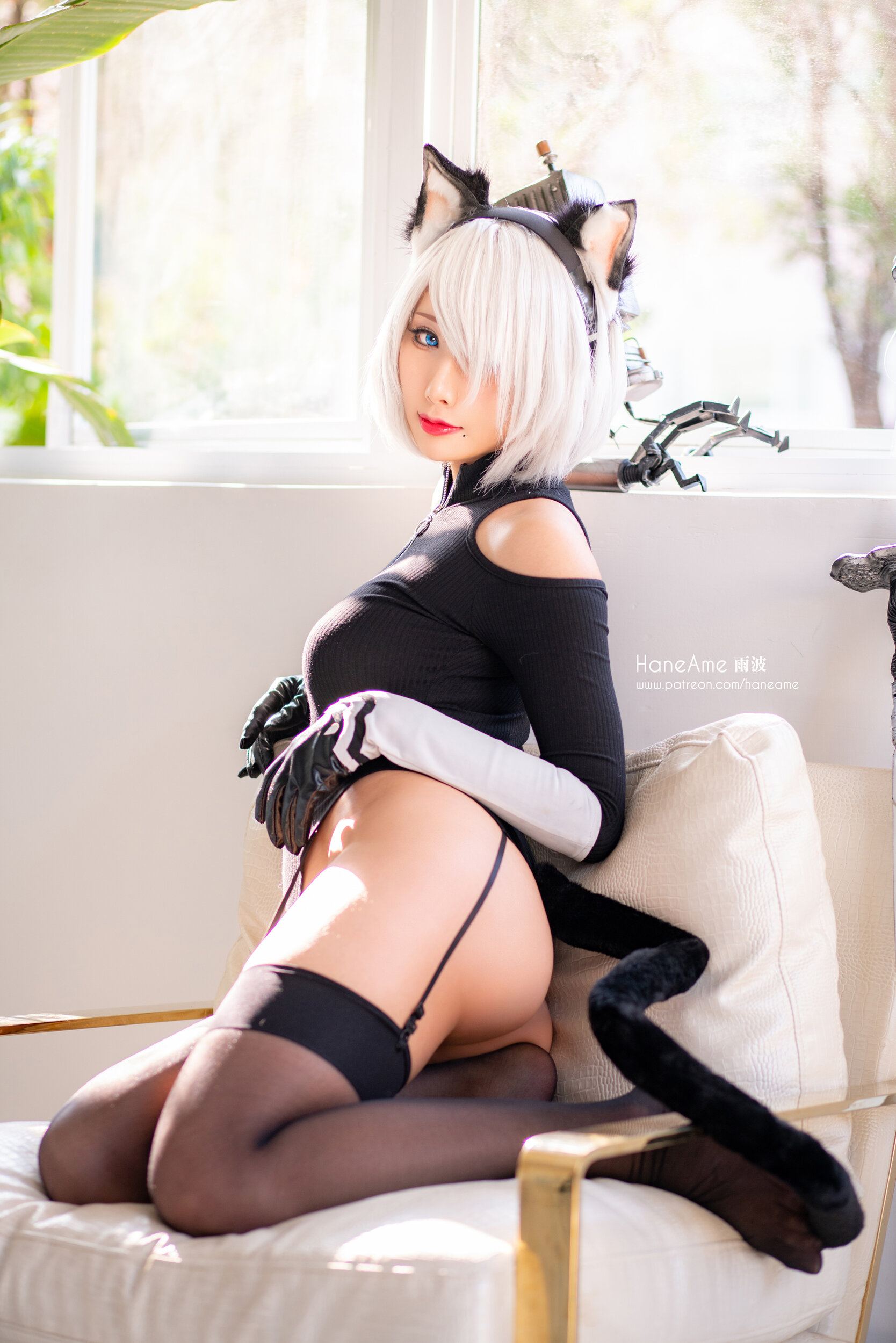 HaneAme雨波 NO.045 NieR Automata 2B [247P 183.24 MB]-2B new-Neko-Sweater_第1集