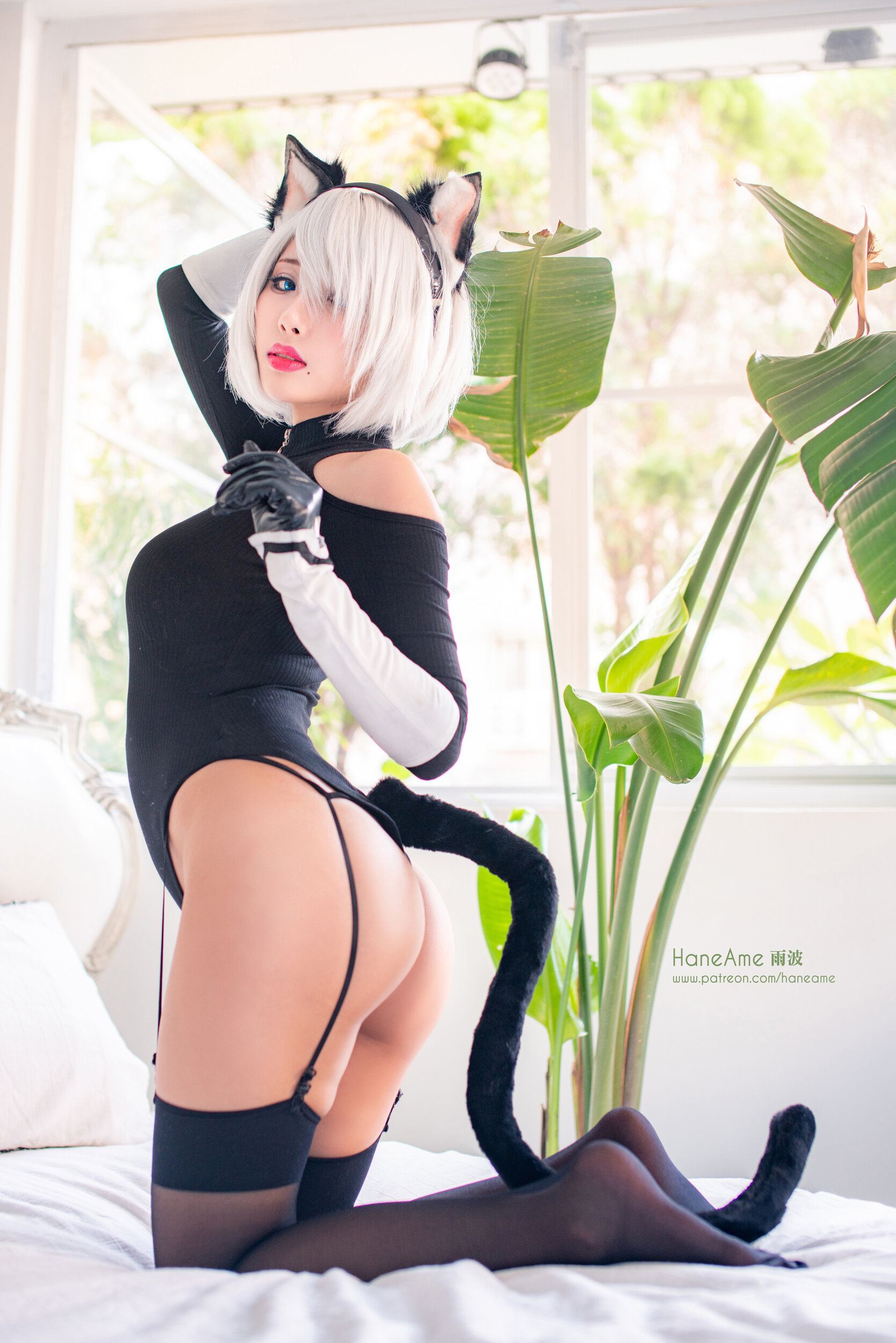 HaneAme雨波 NO.045 NieR Automata 2B [247P 183.24 MB]-2B new-Neko-Sweater_第1集