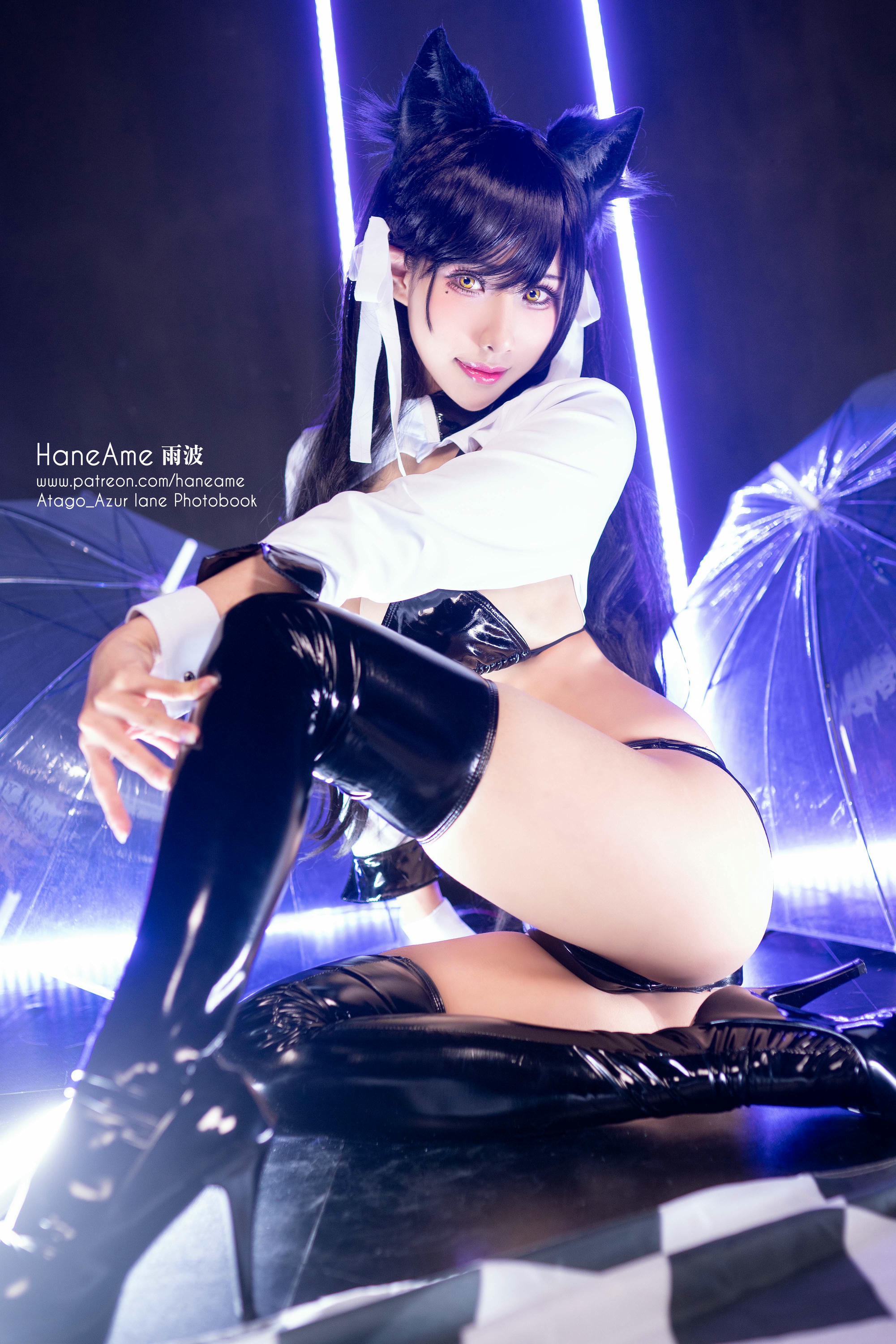 HaneAme雨波 NO.006 Azurlane [269P4V 325MB]-Atago-Racing suit_第1集