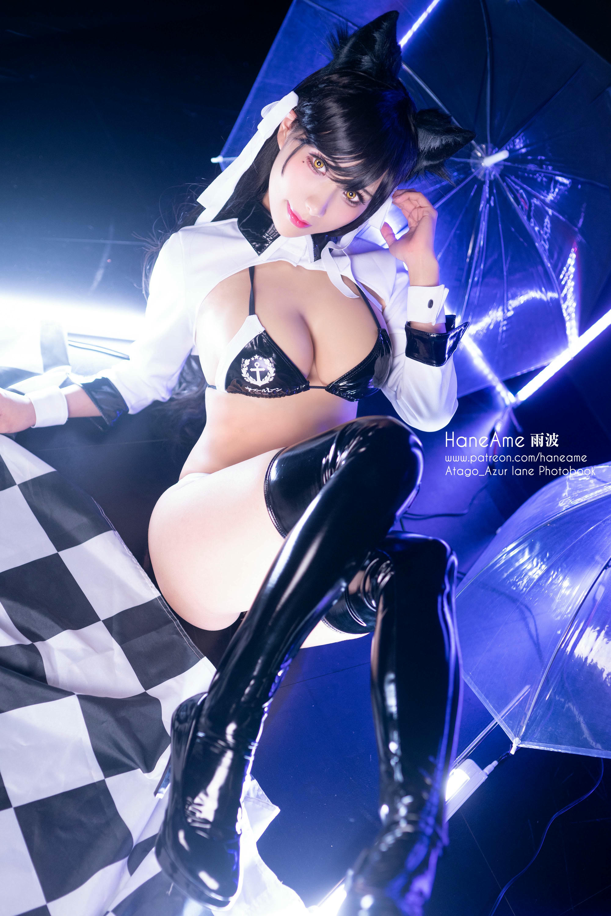 HaneAme雨波 NO.006 Azurlane [269P4V 325MB]-Atago-Racing suit_第1集