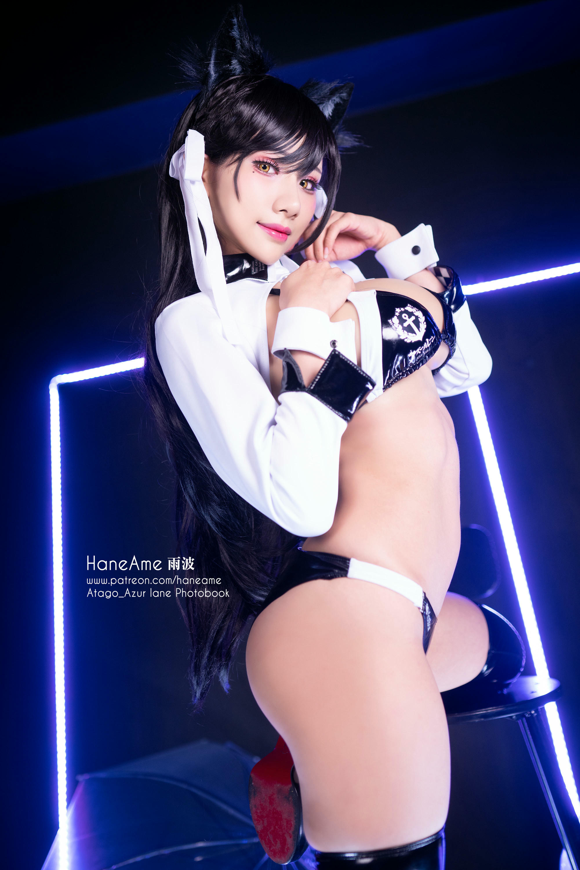 HaneAme雨波 NO.006 Azurlane [269P4V 325MB]-Atago-Racing suit_第1集